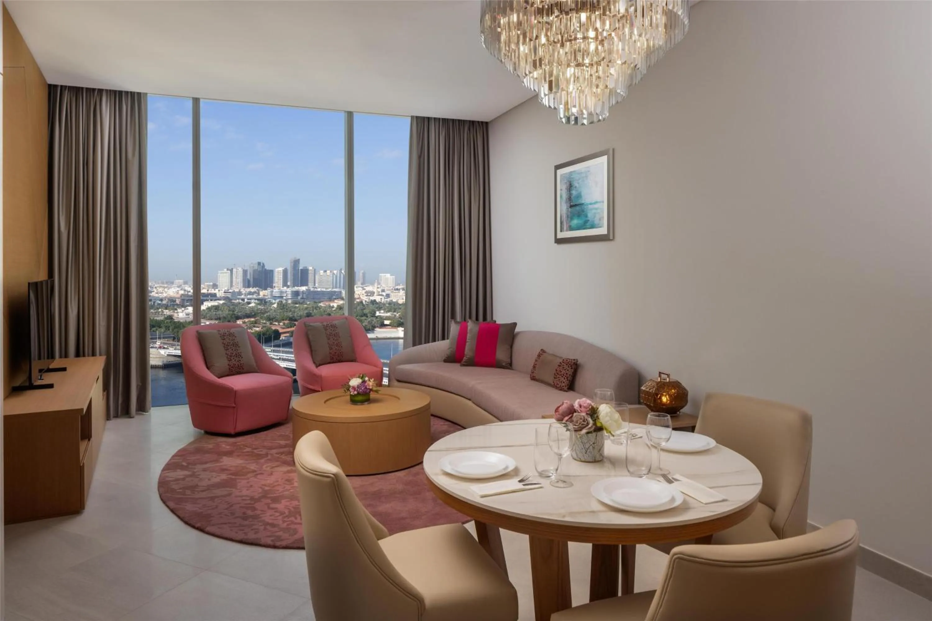 Two-Bedroom Apartment with Creek View in Hilton Dubai Creek Hotel & Residences