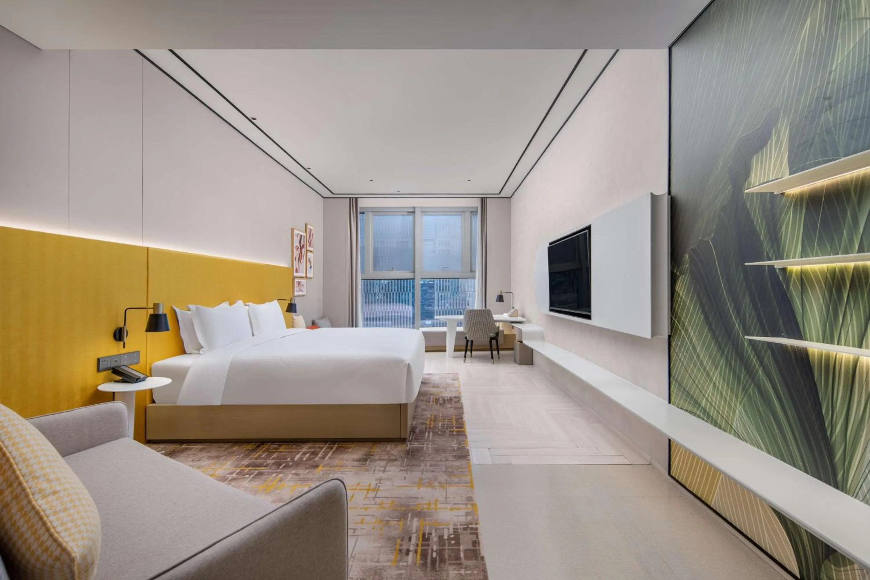 Premium King Room with Sofa Bed in Hilton Garden Inn Nanjing Hexi Olympic Sports Center