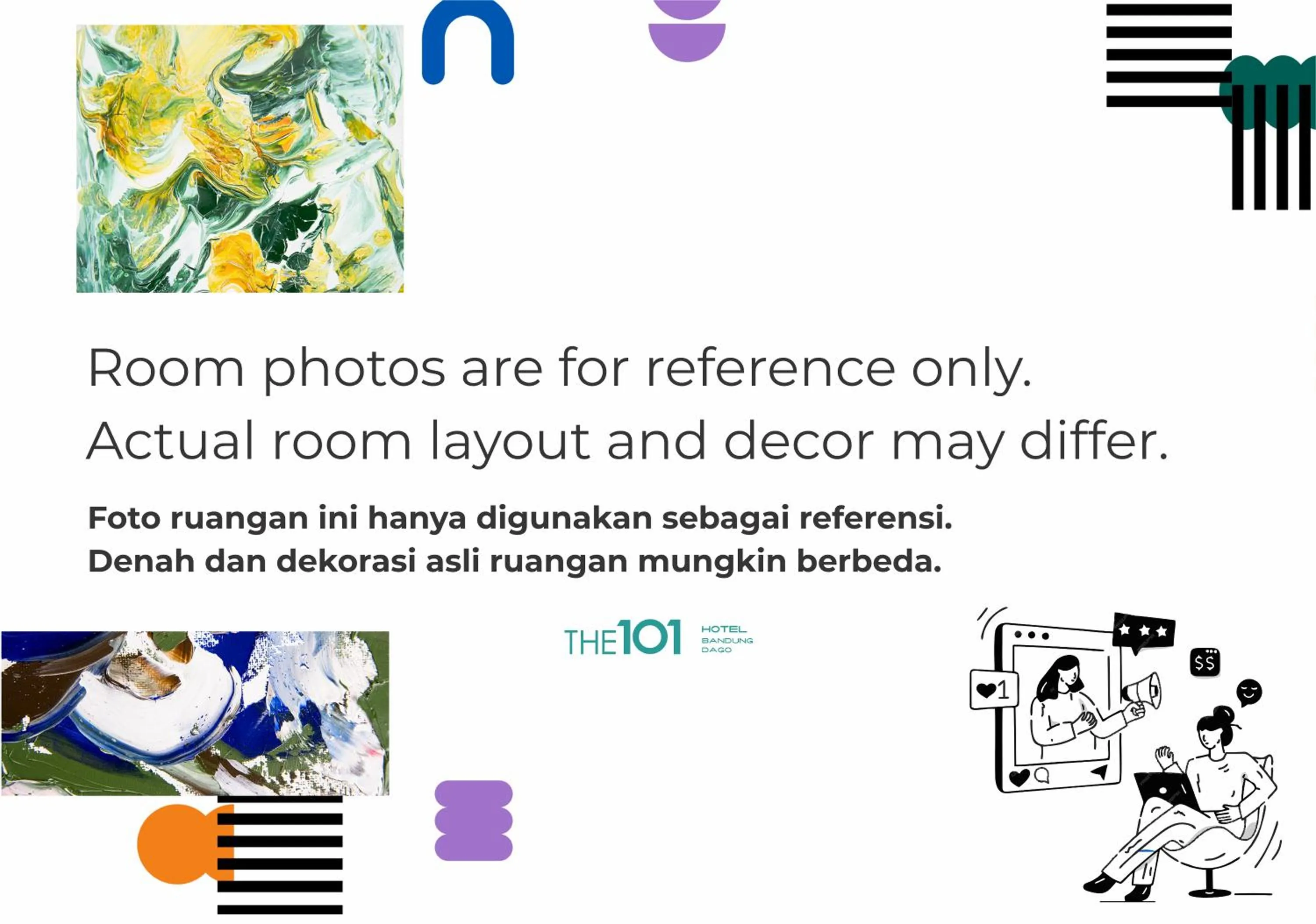 Deluxe Queen Room in THE 1O1 Bandung Dago