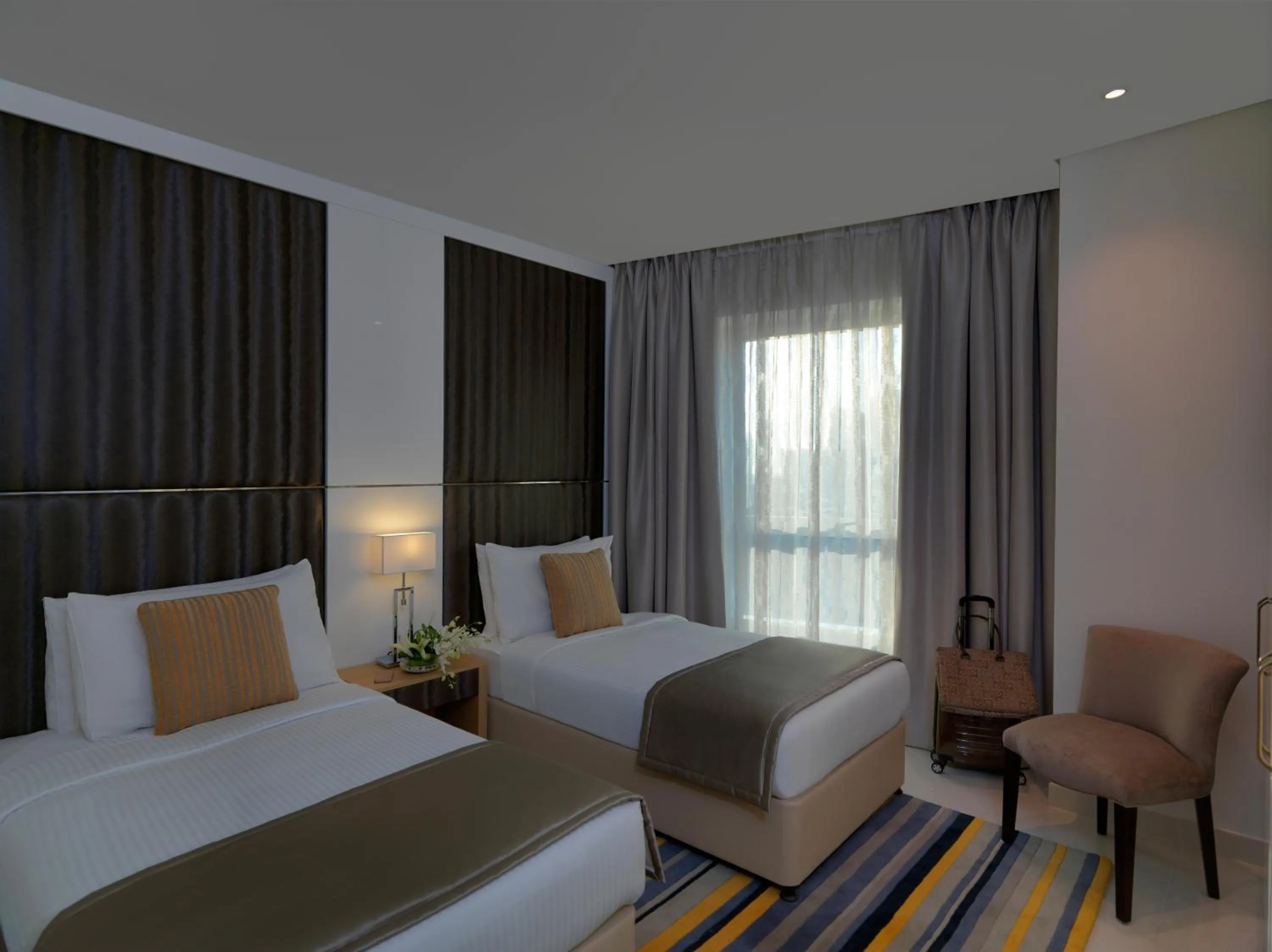 Two Bedroom Suite with kitchenette - City Skyline View in DAMAC Maison Canal Views