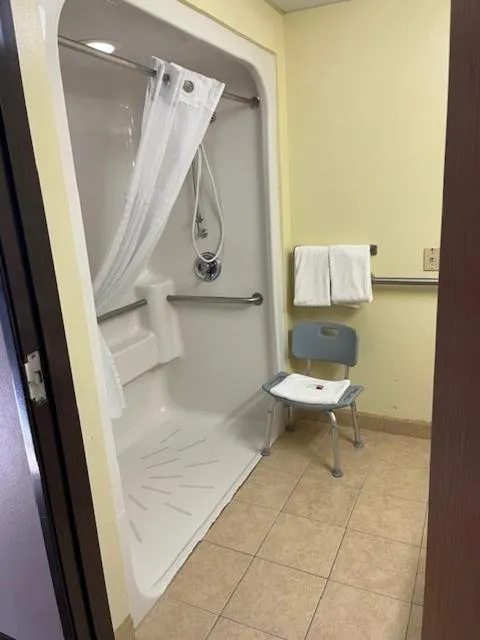 Queen Room with Roll-In Shower - Mobility Accessible/Non-Smoking in Super 8 by Wyndham Hastings