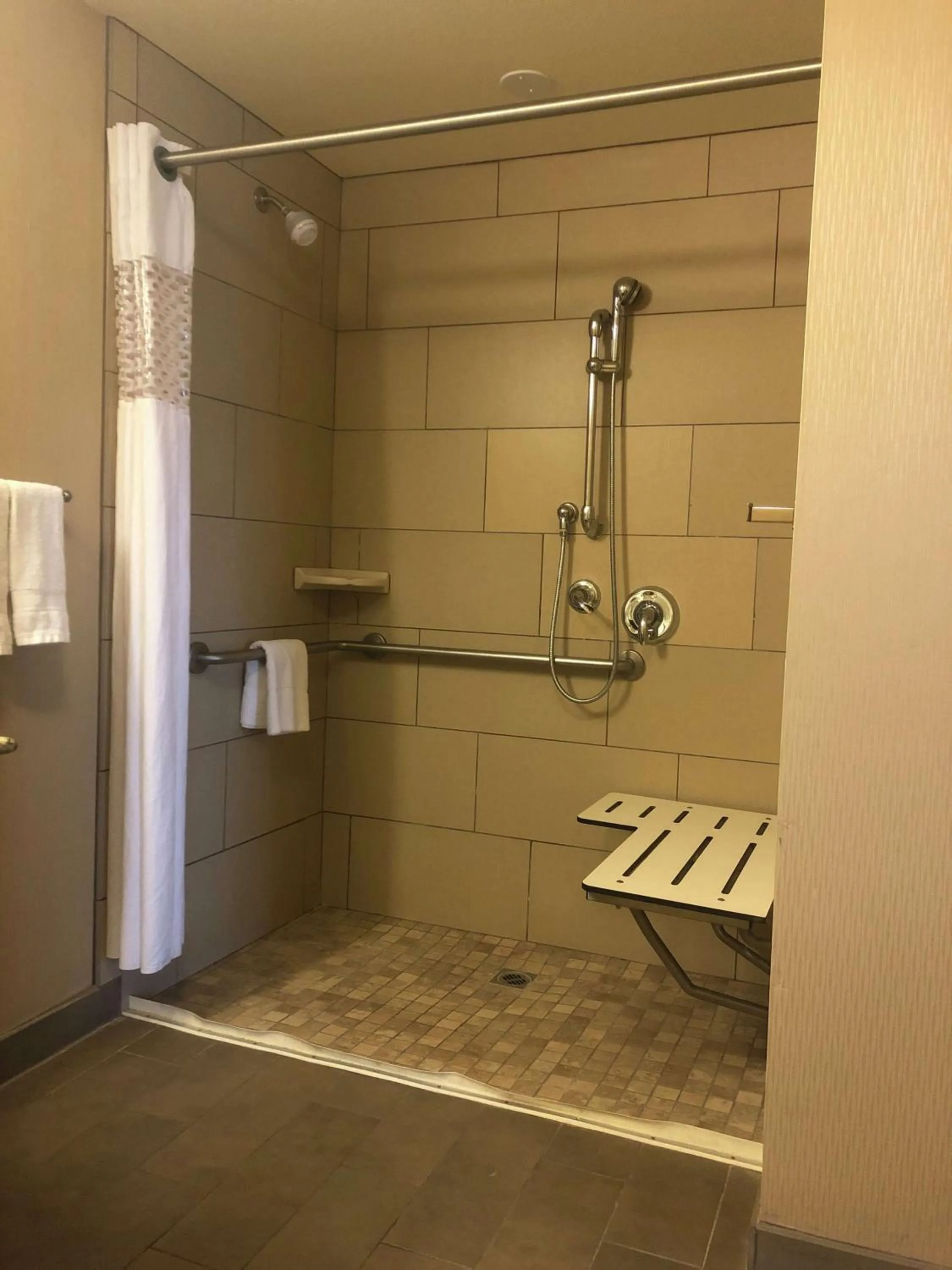 King Studio with Roll-In Shower - Mobility and Hearing Access/Non-Smoking in Hampton Inn & Suites Salinas
