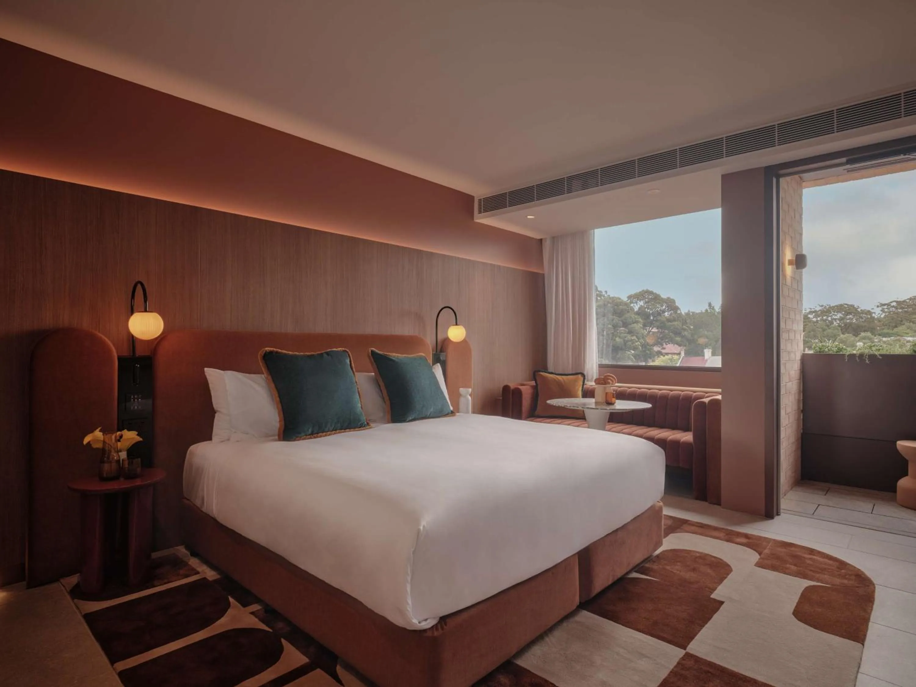 Sunset Balcony in The EVE Hotel Sydney