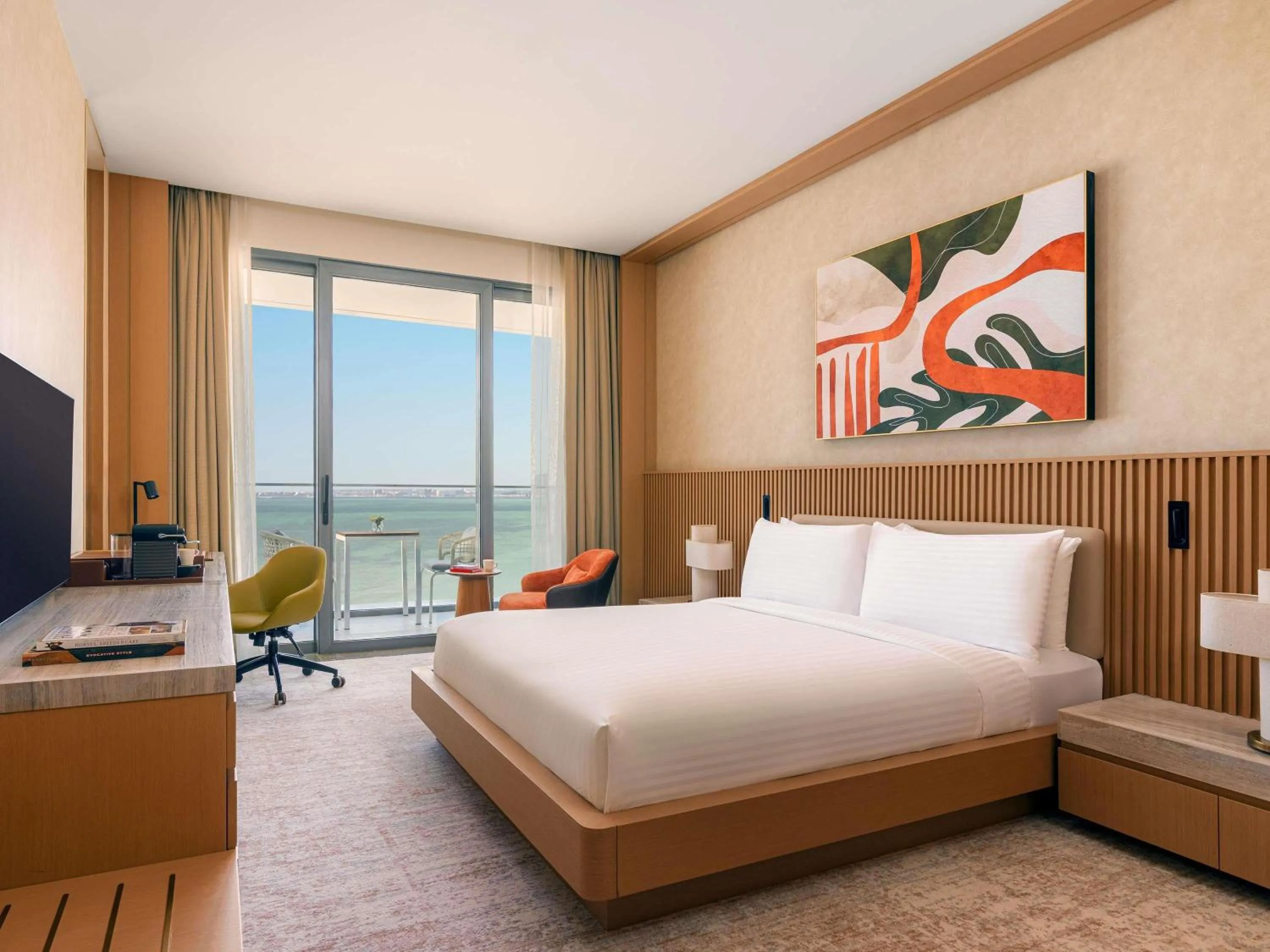 Deluxe King Sea View with Meryal Waterpark Access - single occupancy in Rixos Premium Qetaifan Island North