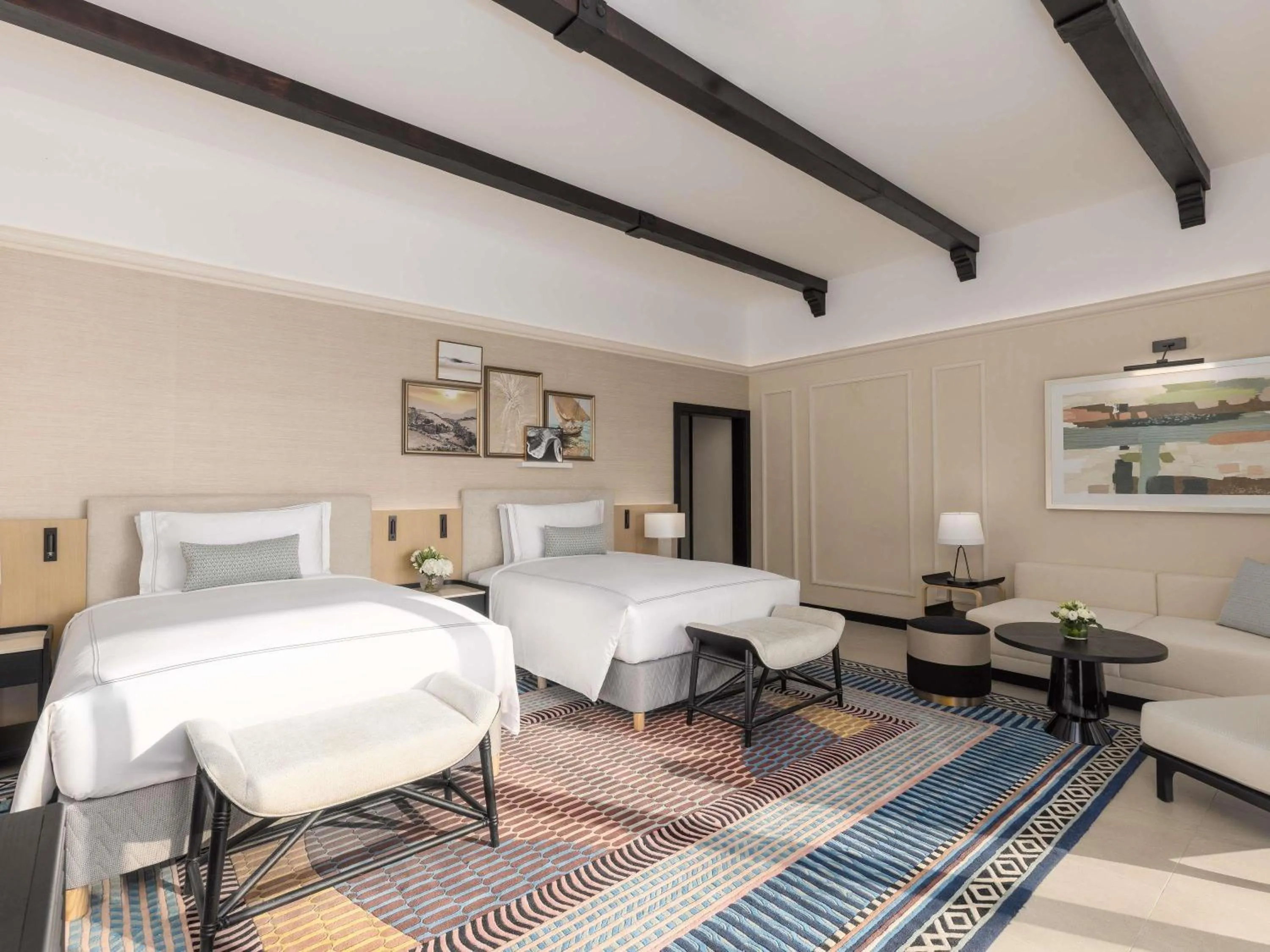 Luxury Queen Room with Two Queen Beds and Beachfront in Sofitel Al Hamra Beach Resort