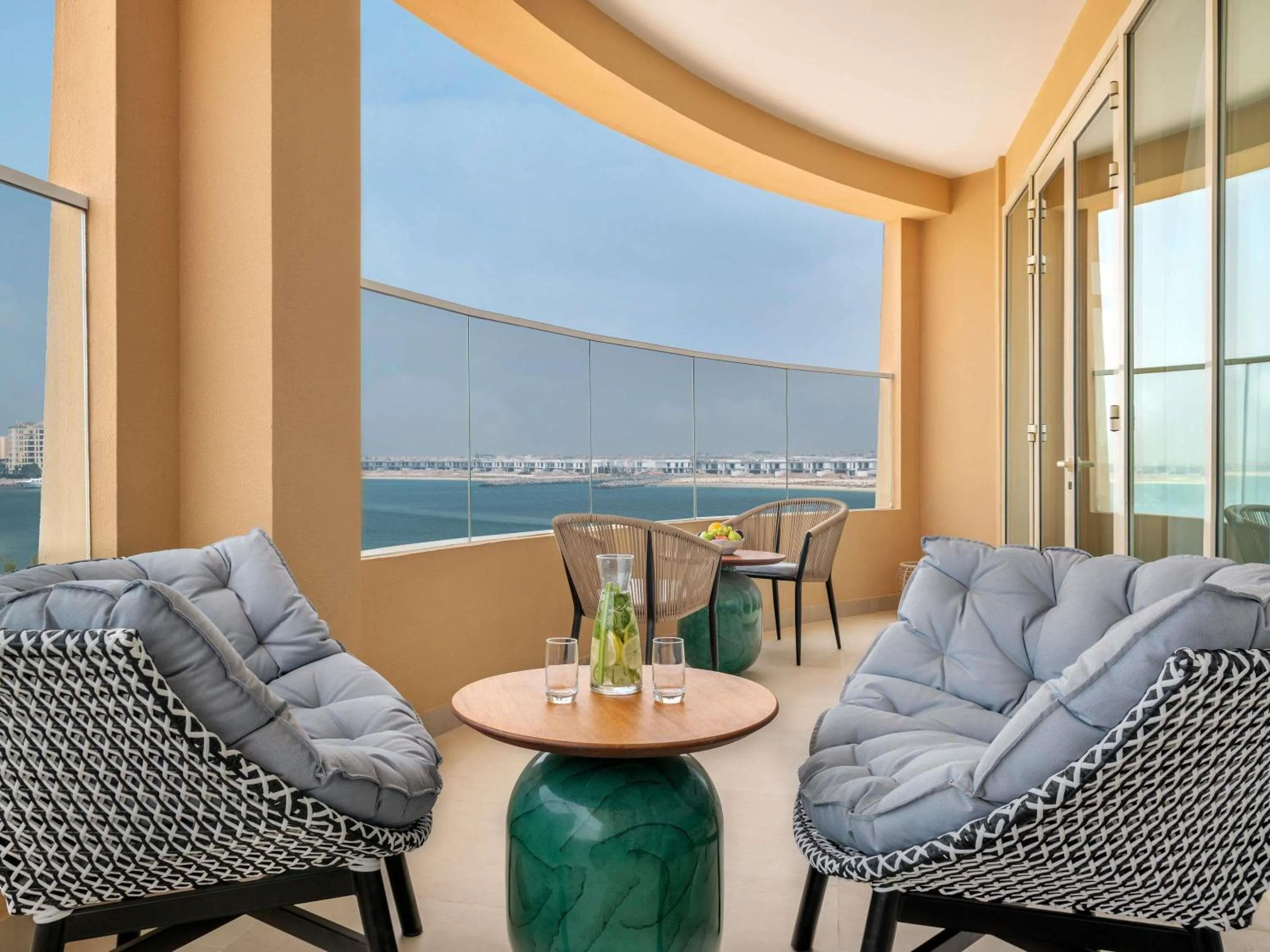 One-Bedroom Suite with Panoramic Sea View and Club Access in Sofitel Al Hamra Beach Resort