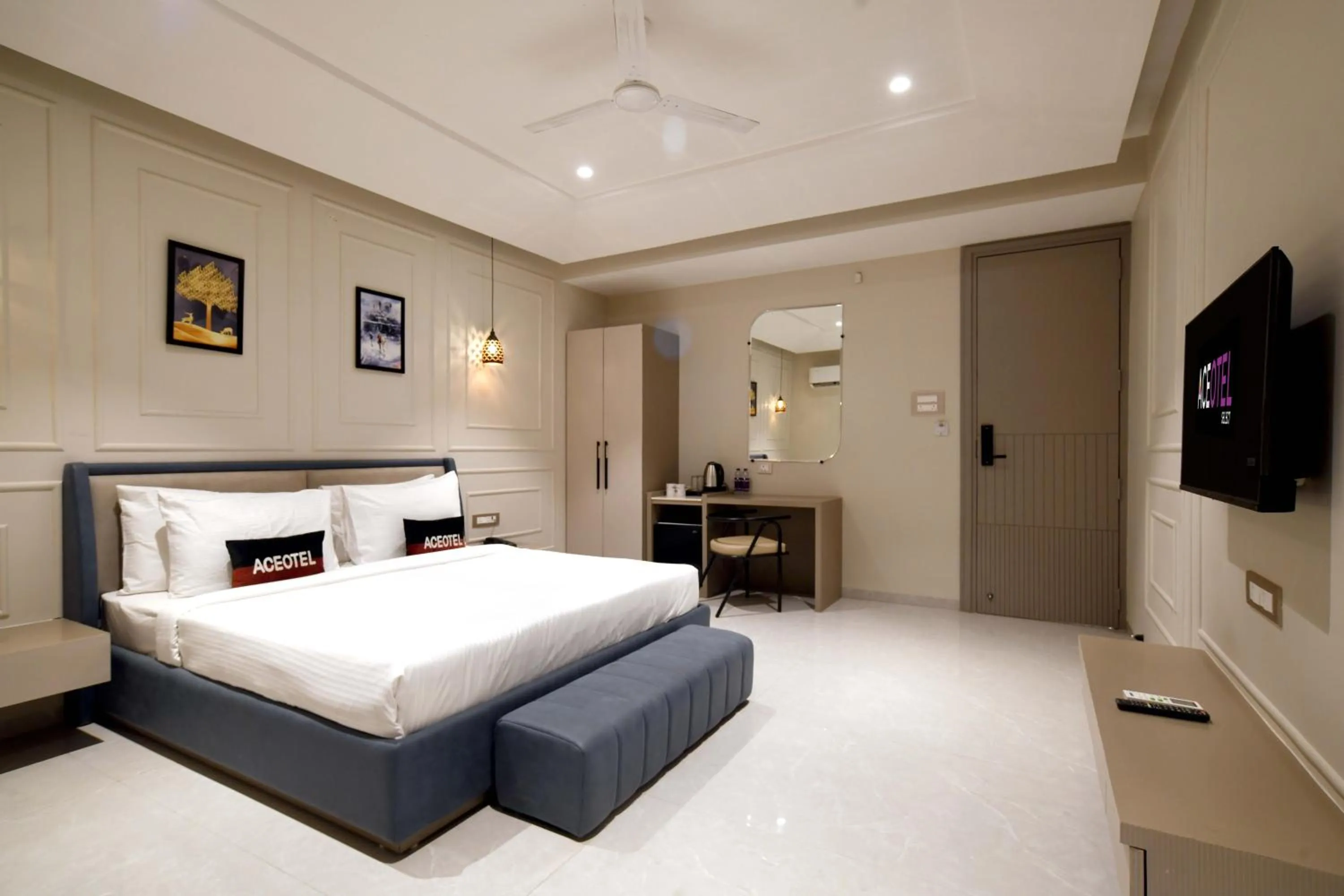 King Room with Balcony in Aceotel Select Tulsi Vijay Nagar- A Luxury Boutique Hotel