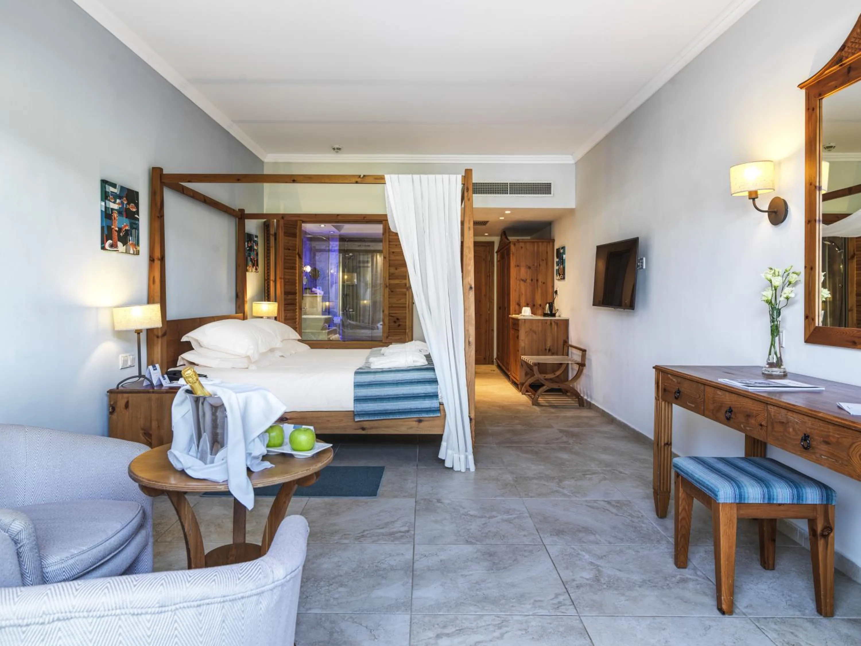 Fisherman Junior Suite with Private Terrace (18+ years old) in Olympic Lagoon Resort Paphos
