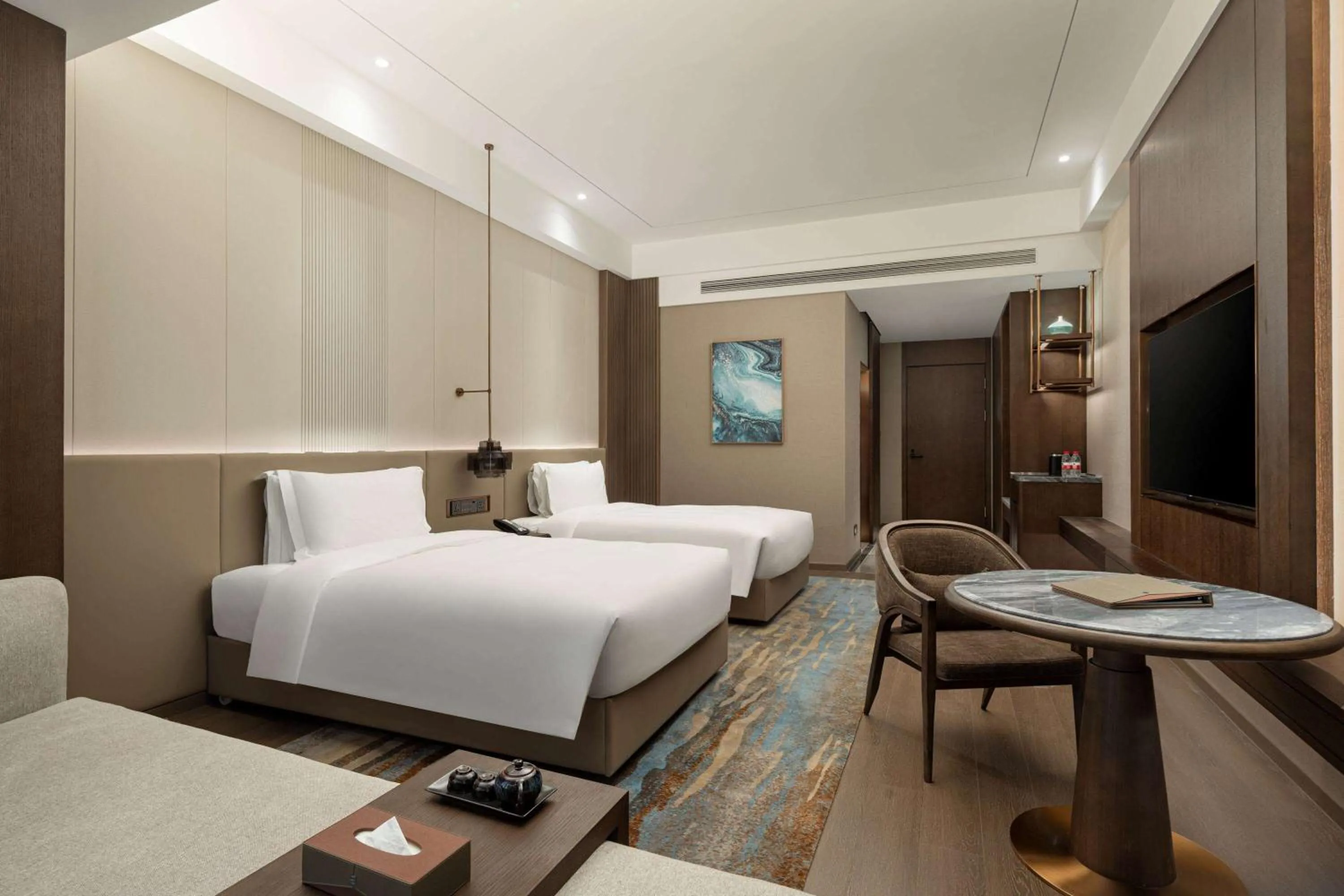 Deluxe Twin Room - Non-Smoking in Wyndham Dalian Jinpu