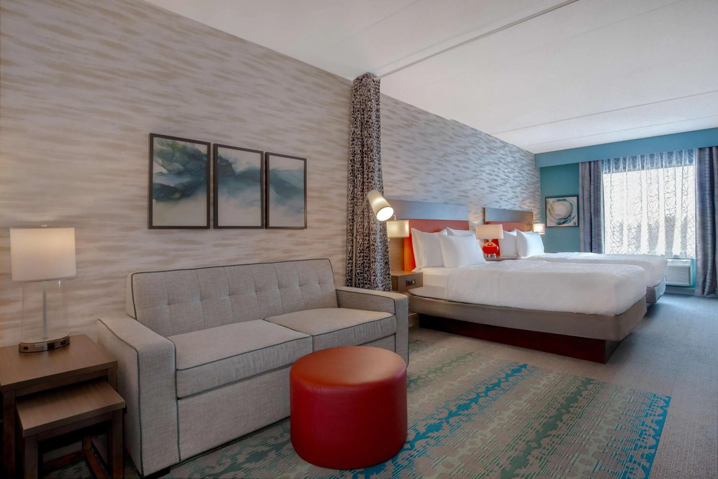 Studio Suite with Two Queen Beds in Home2 Suites By Hilton Thunder Bay