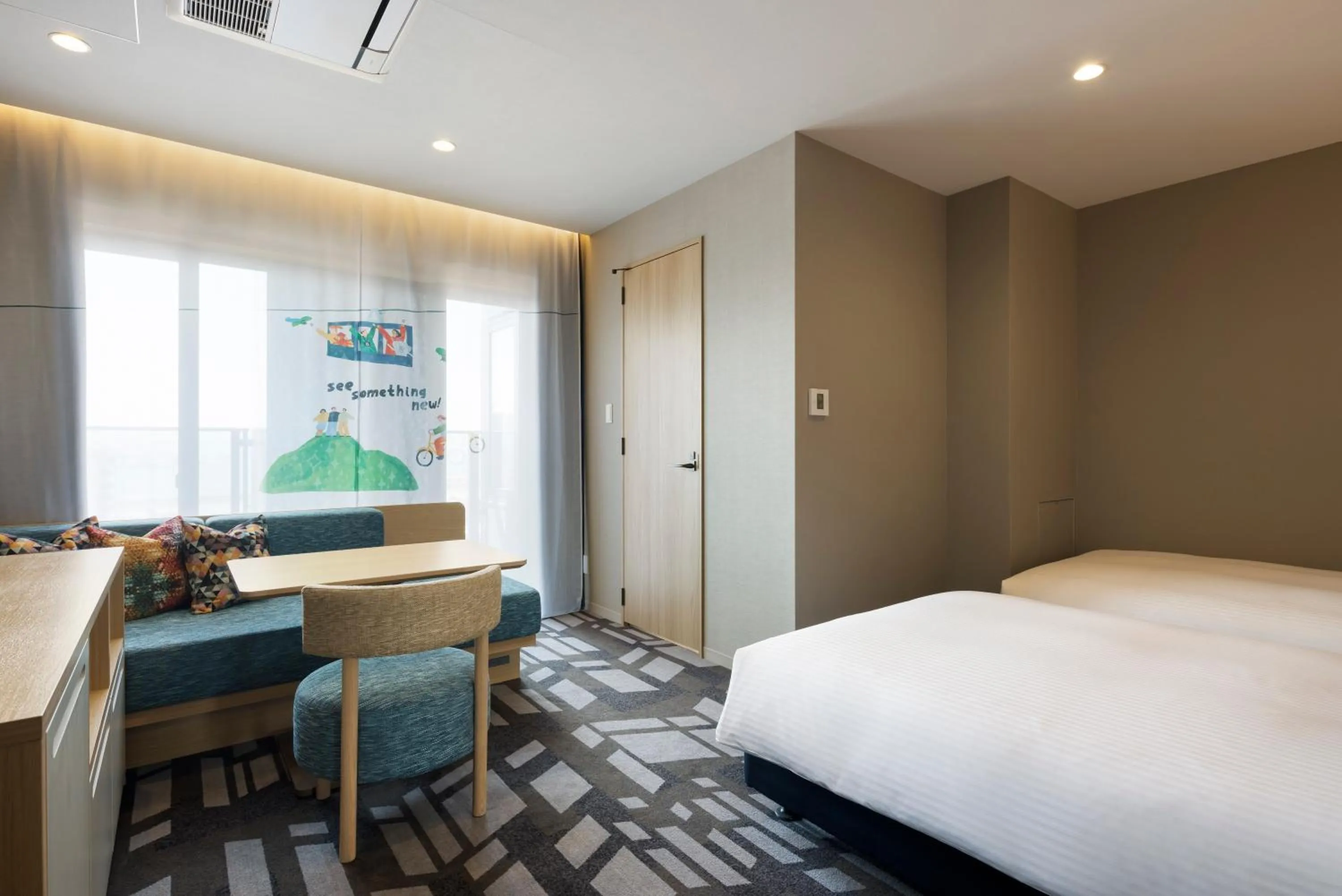 View Bath Twin Room with sofa bed in OMO5 Hakodate by Hoshino Resorts