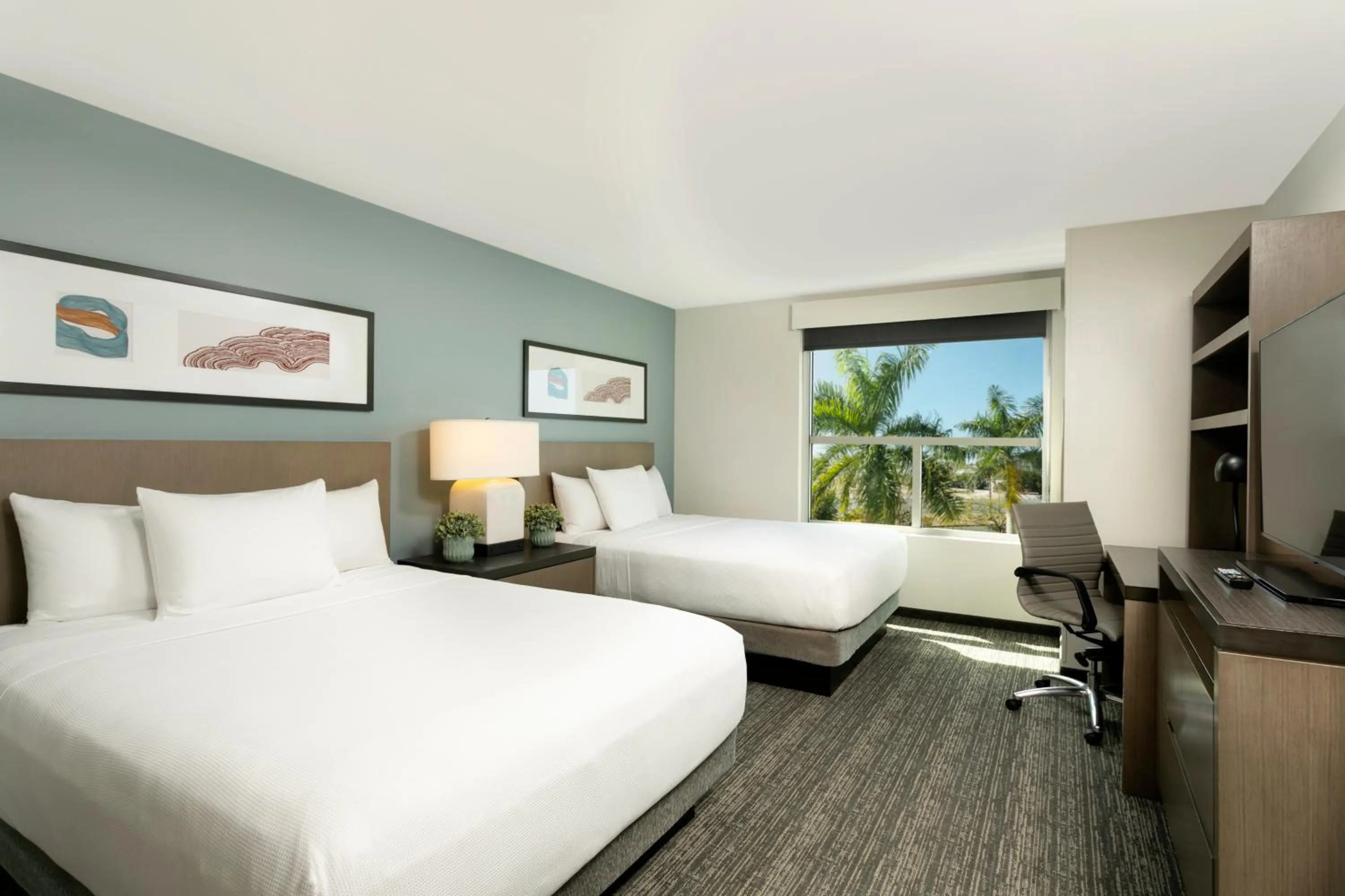 Den Guest Room with Two Queen Beds in Hyatt House San Juan