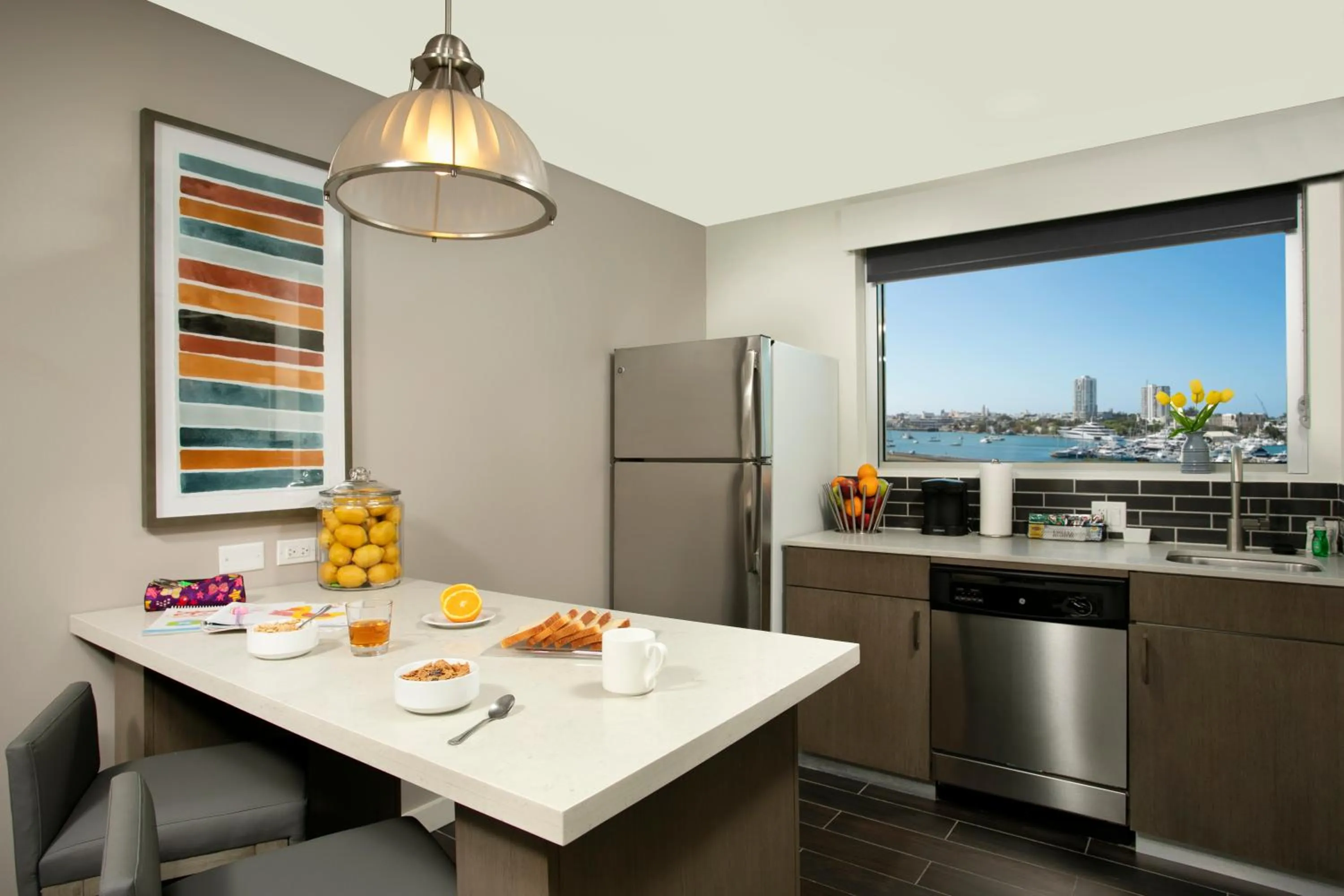One-Bedroom Suite with Kitchen and Bay View in Hyatt House San Juan