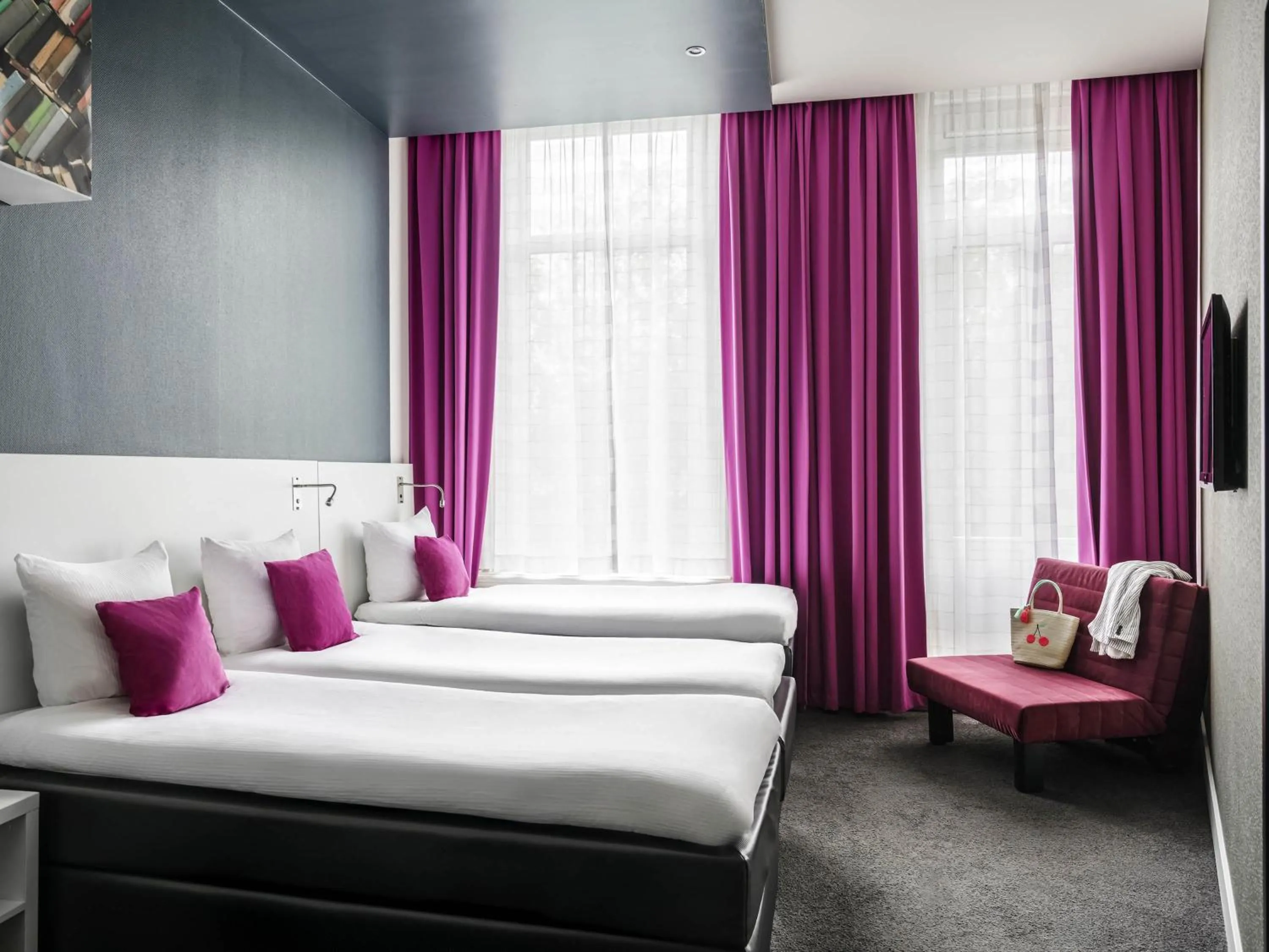 Family triple room in ibis Styles Amsterdam Amstel