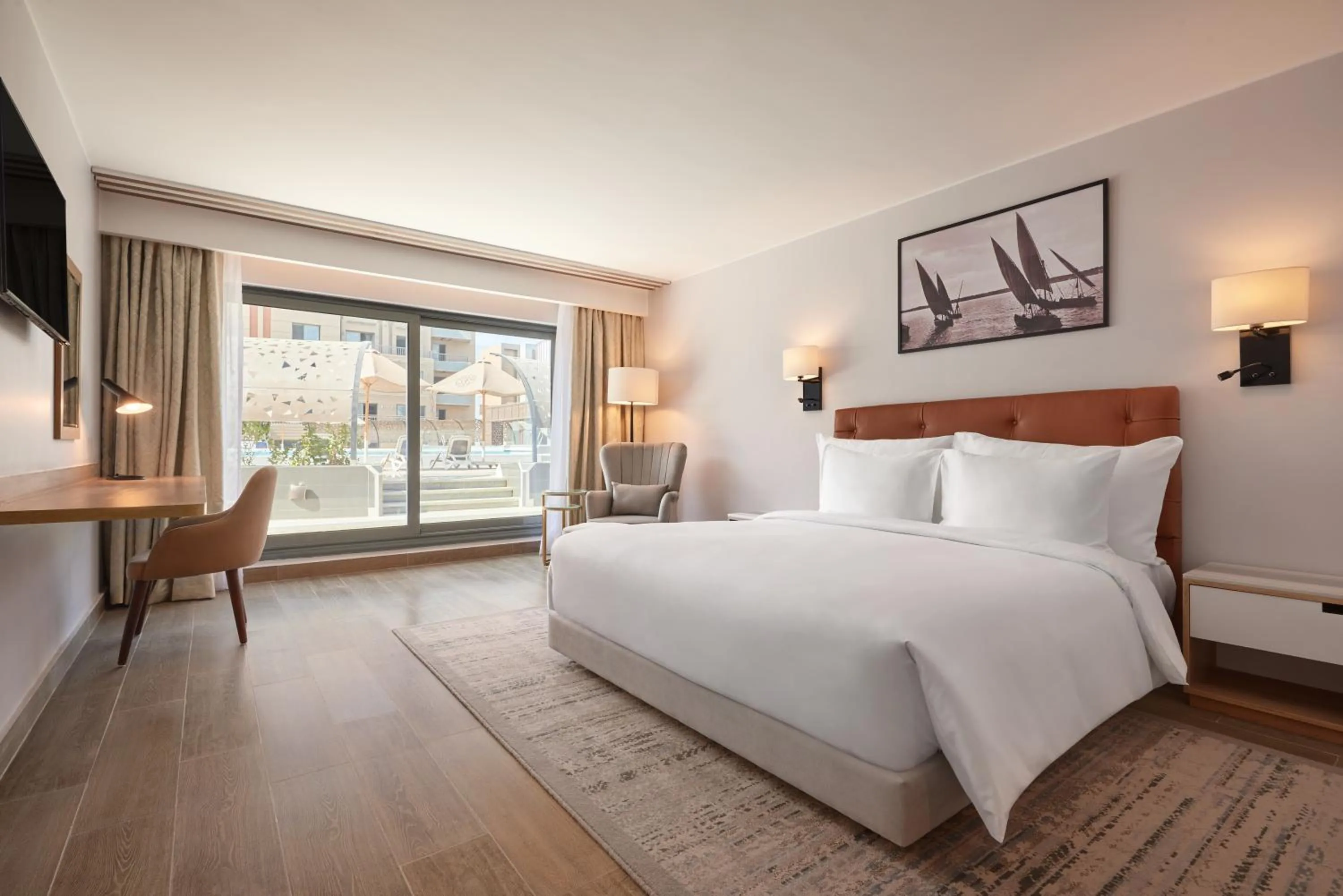 Superior One-Bedroom Suite with Pool View in Radisson Residences Cairo Heliopolis