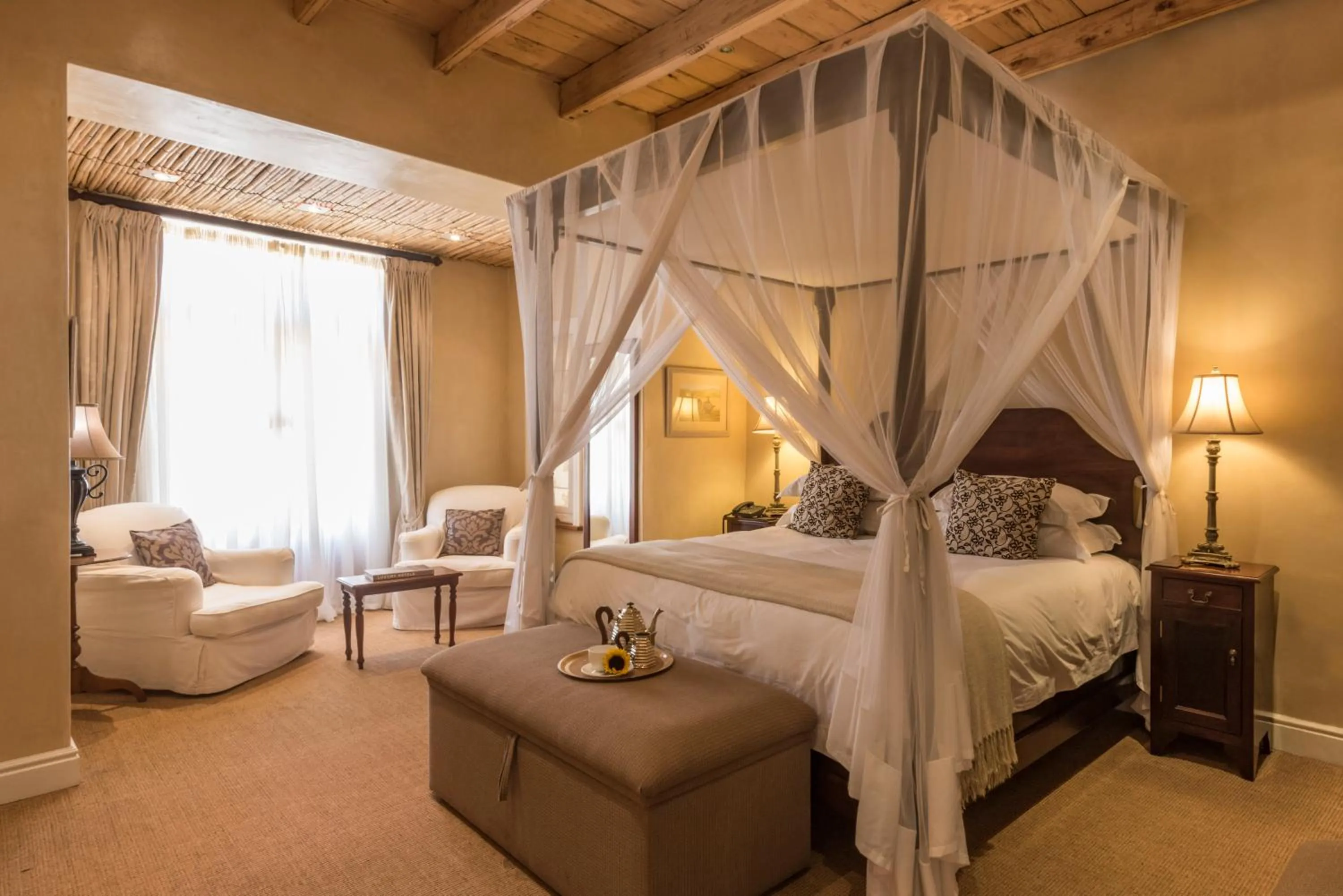 Courtyard Manor Suite with Mountain View with 2 Game Drives - single occupancy in Mount Camdeboo Private Game Reserve by NEWMARK