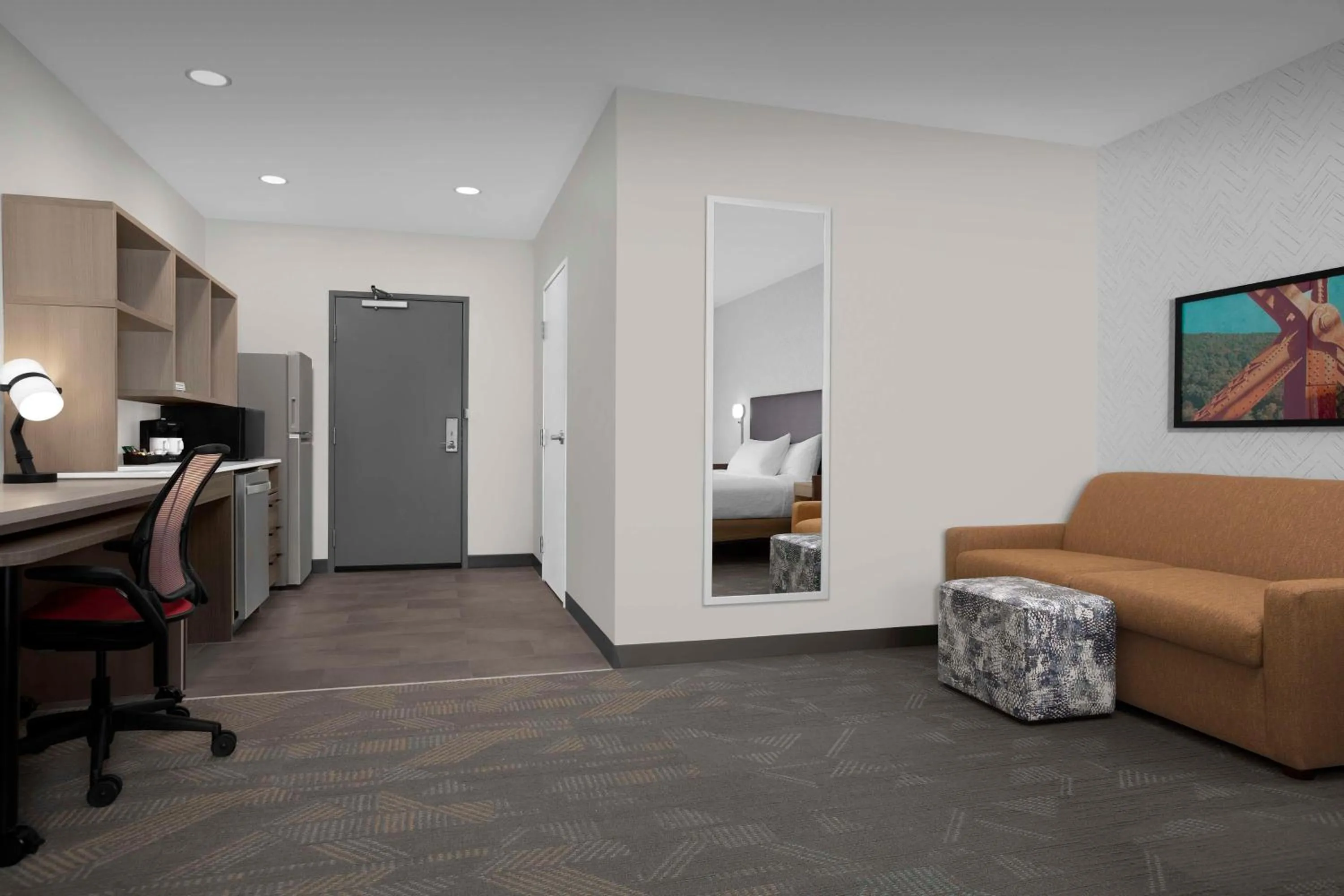 King Studio Suite with Accessible Tub - Mobility Access in Home2 Suites By Hilton Chattanooga East Ridge