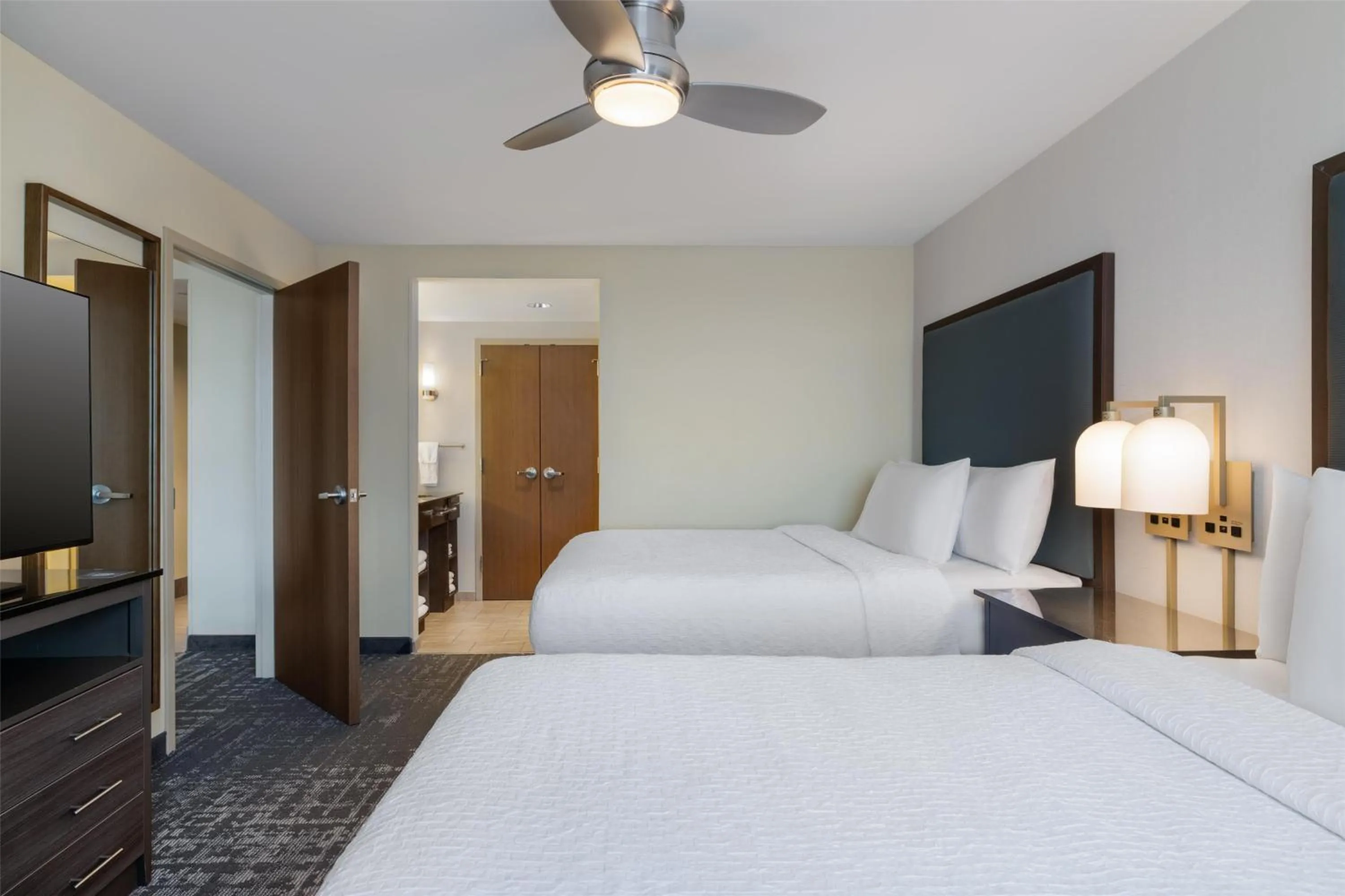 One-Bedroom Queen Suite with Two Queen Beds - Non-Smoking in Homewood Suites by Hilton Ankeny