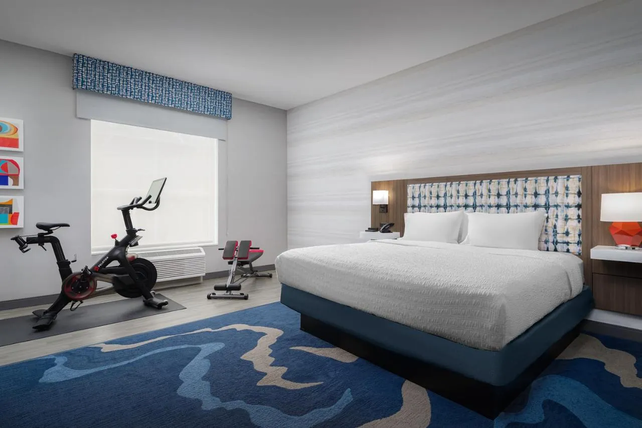 Queen Room with Two Queen Beds and Peloton Bike in Hampton Inn & Suites Naples South