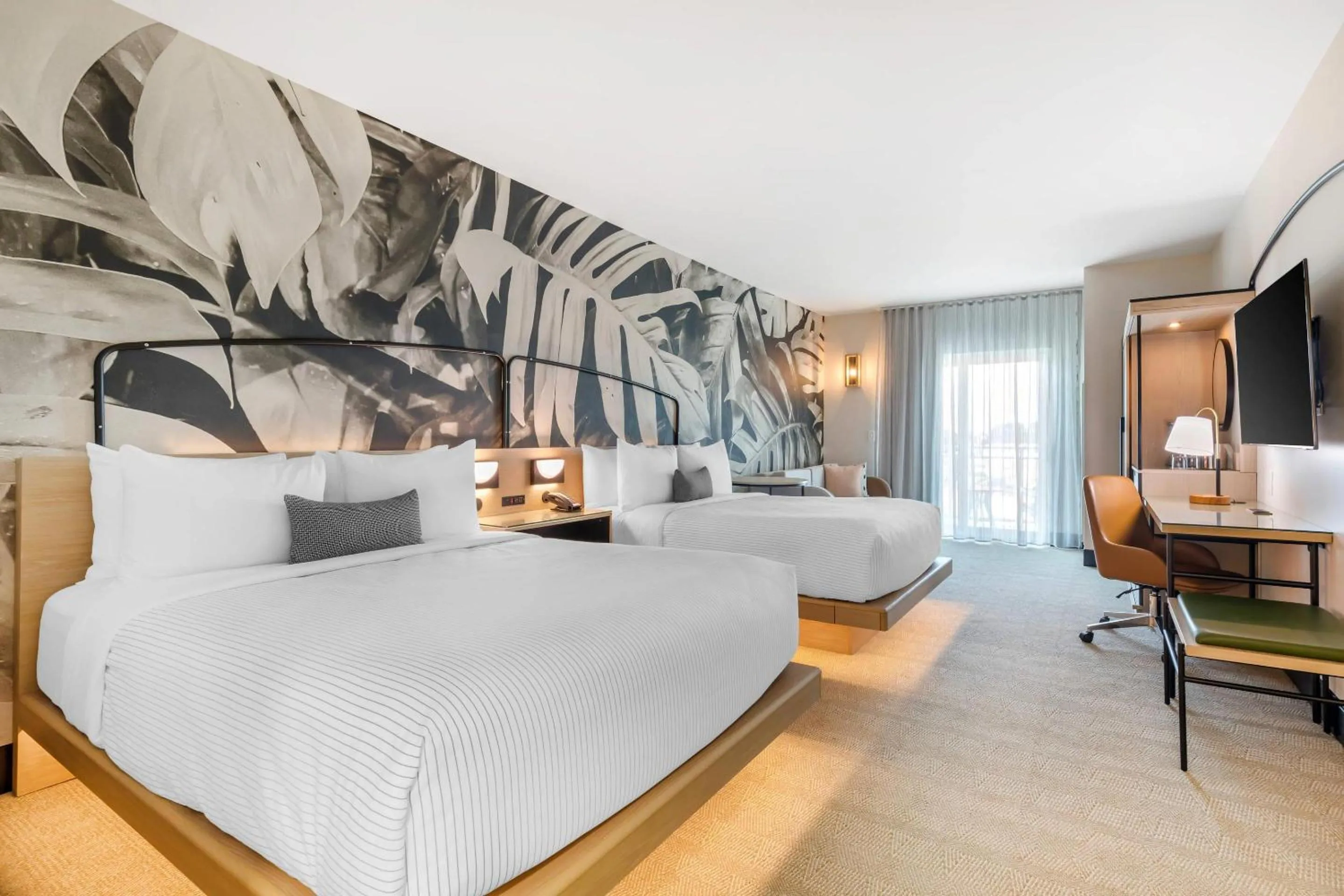 Superior Two Queen Beds and Pool View - Non Smoking - With Balcony  in Cambria Hotel Rehoboth Beach