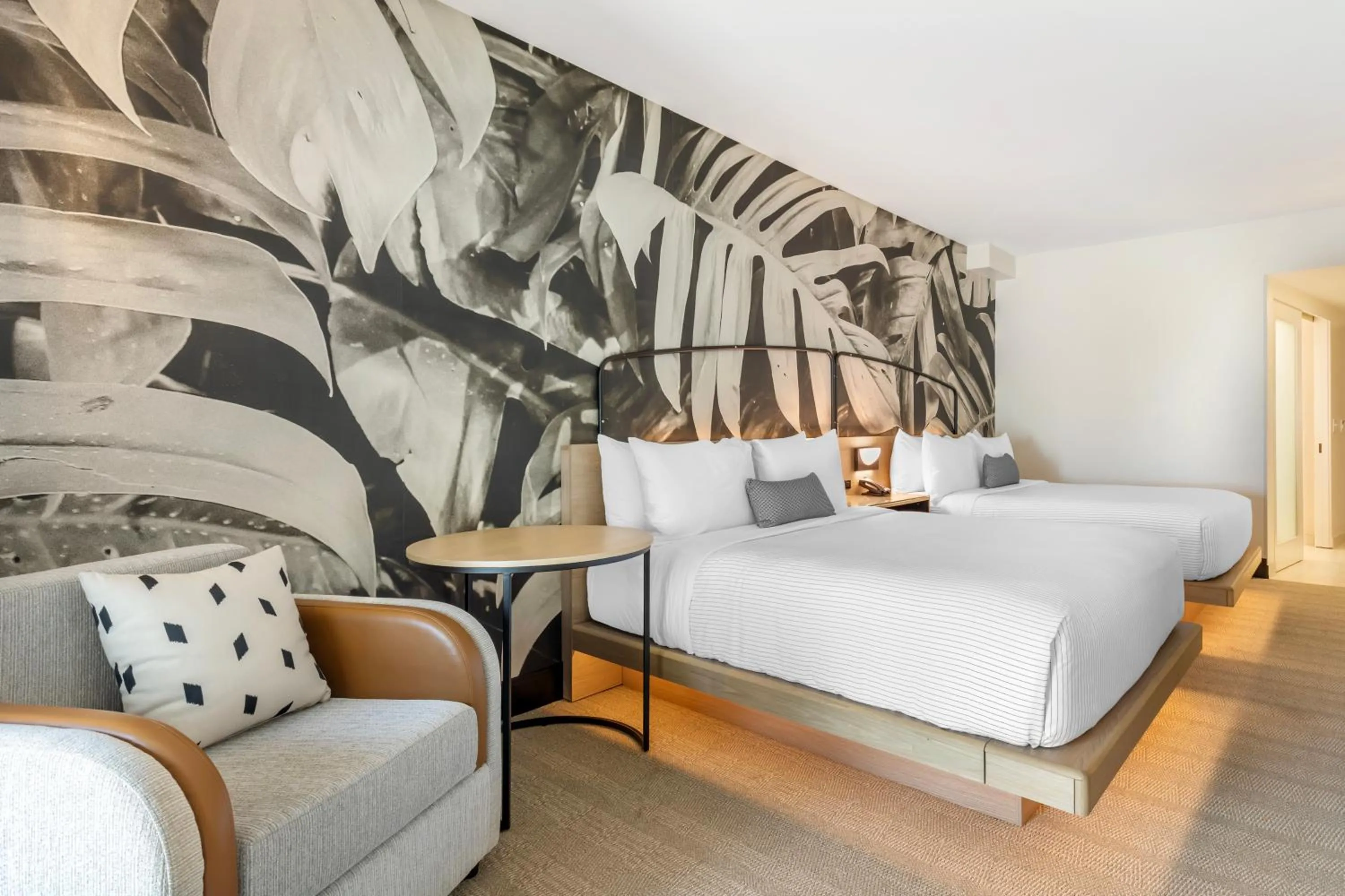 Superior Two Queen Beds and Pool View - Non Smoking - With Balcony - Disability Access in Cambria Hotel Rehoboth Beach