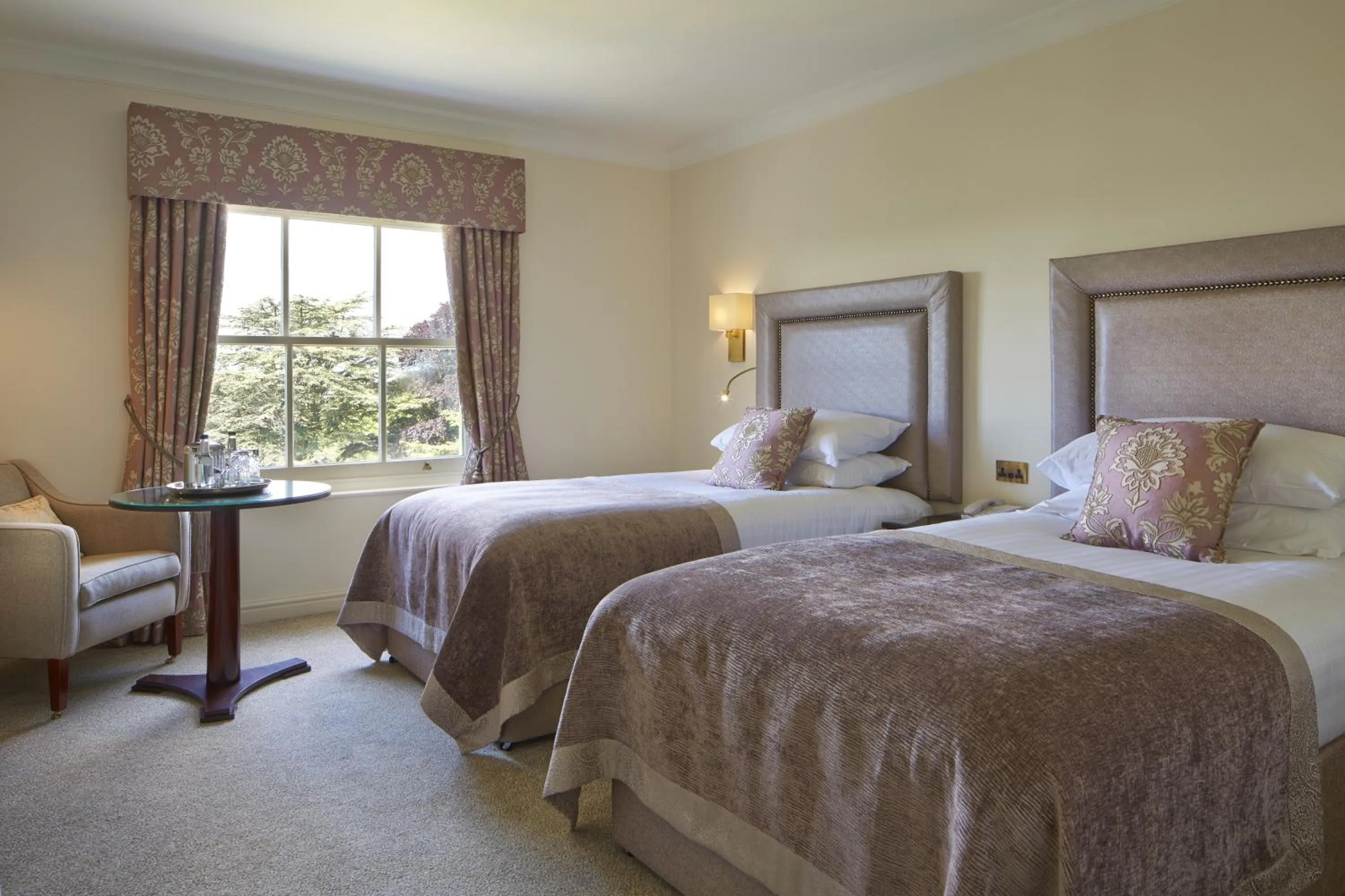 Deluxe Twin Room with Garden View in Macdonald Bath Spa Hotel