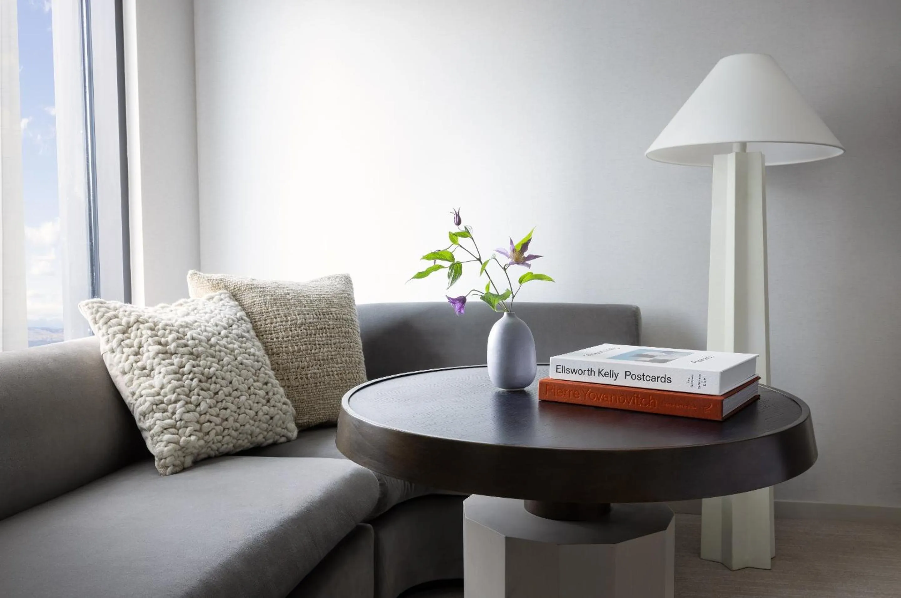 King Room with Roll In Shower and City View - Mobility Accessible in Kimpton Claret Hotel by IHG