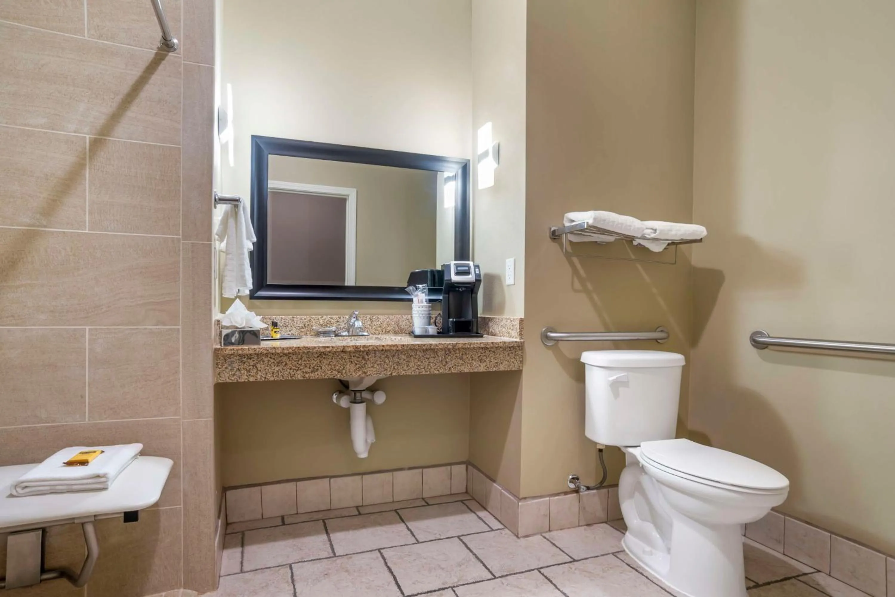King Room with Roll-In Shower - Disability Access in Best Western Plus Chalmette Hotel