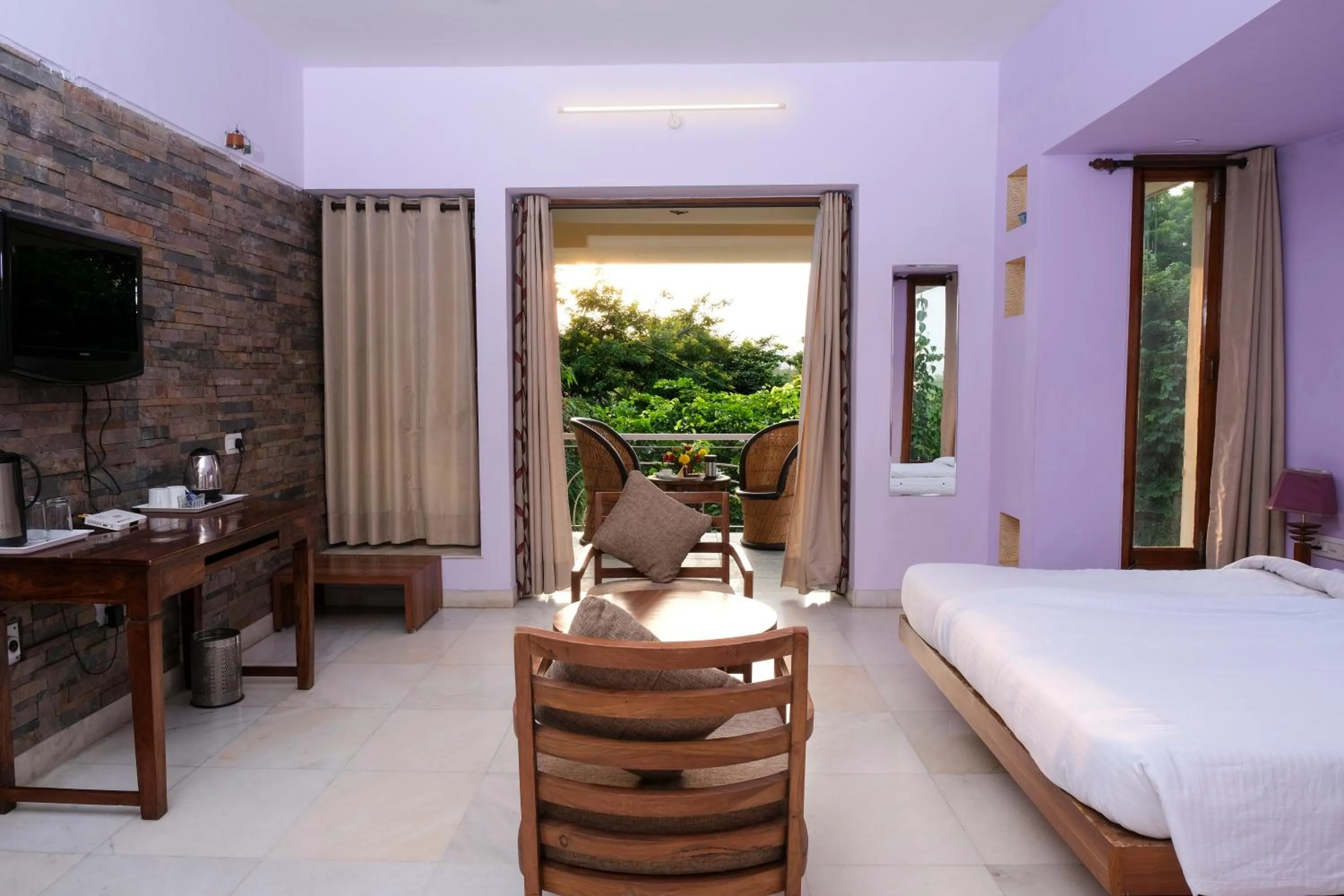 Deluxe Double or Twin Room with Balcony in The Chitvan Resort