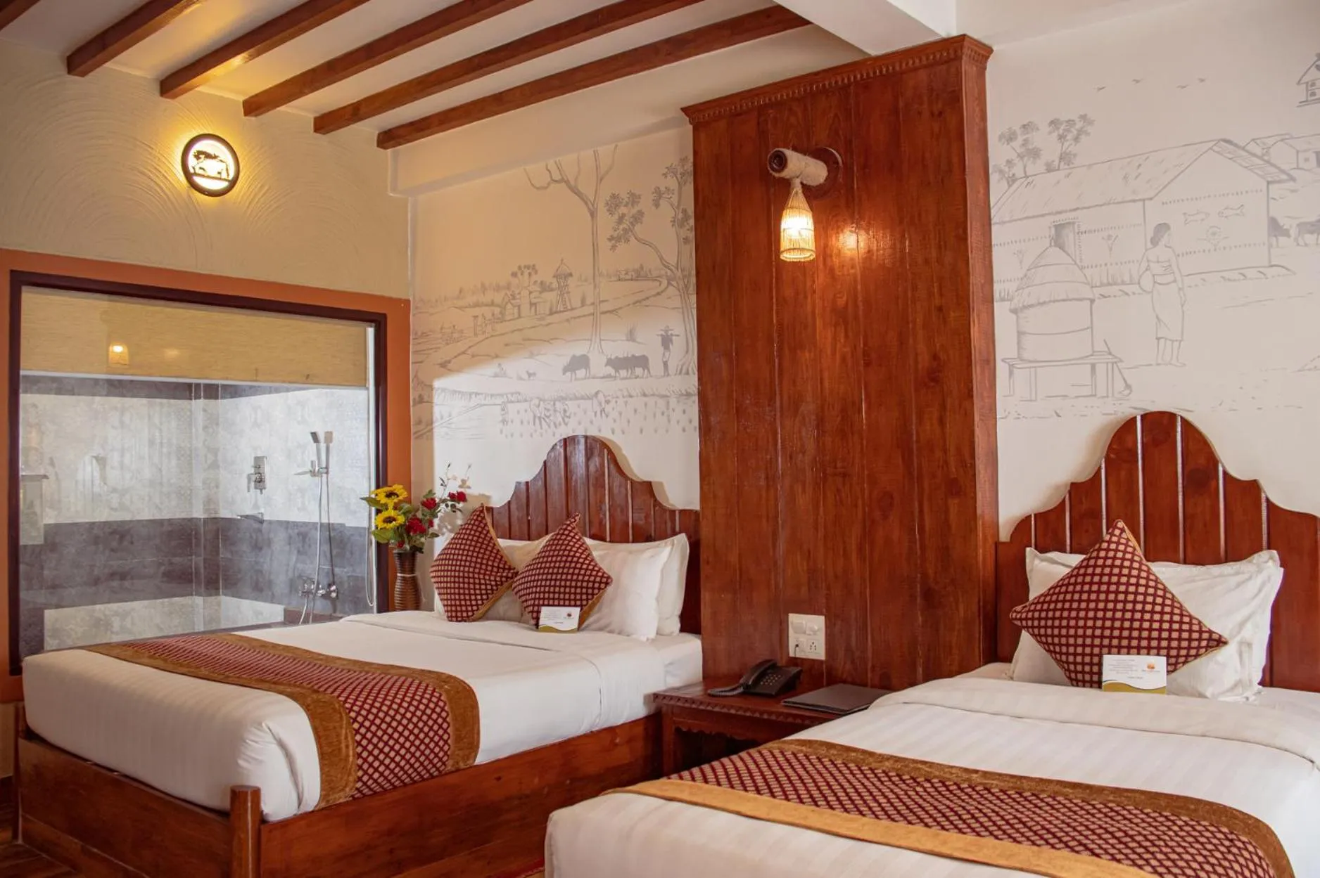 Superior Twin Room in Hotel Jungle Crown