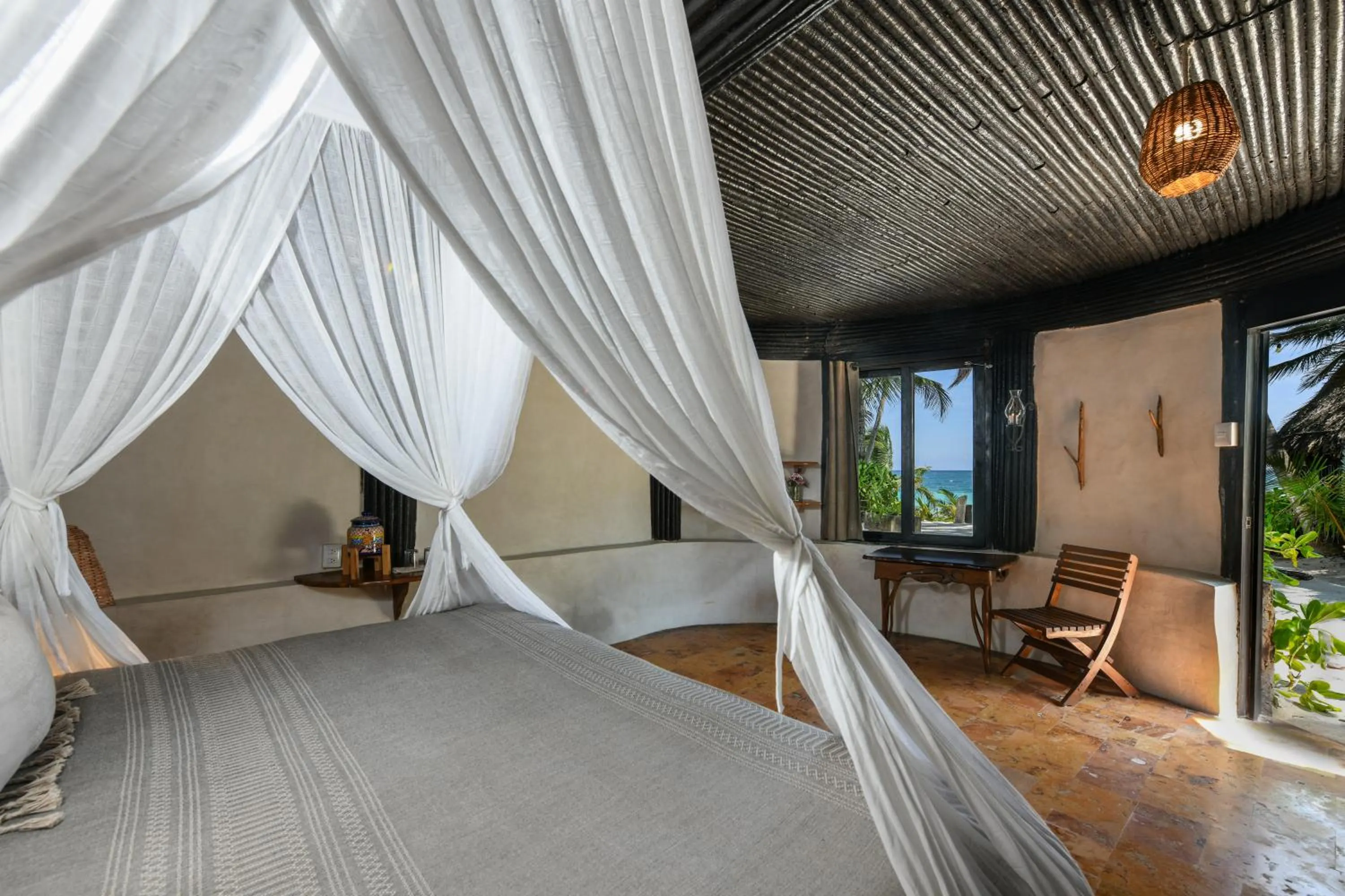 Ocean View King Bungalow in Diamante K - Inside Tulum National Park