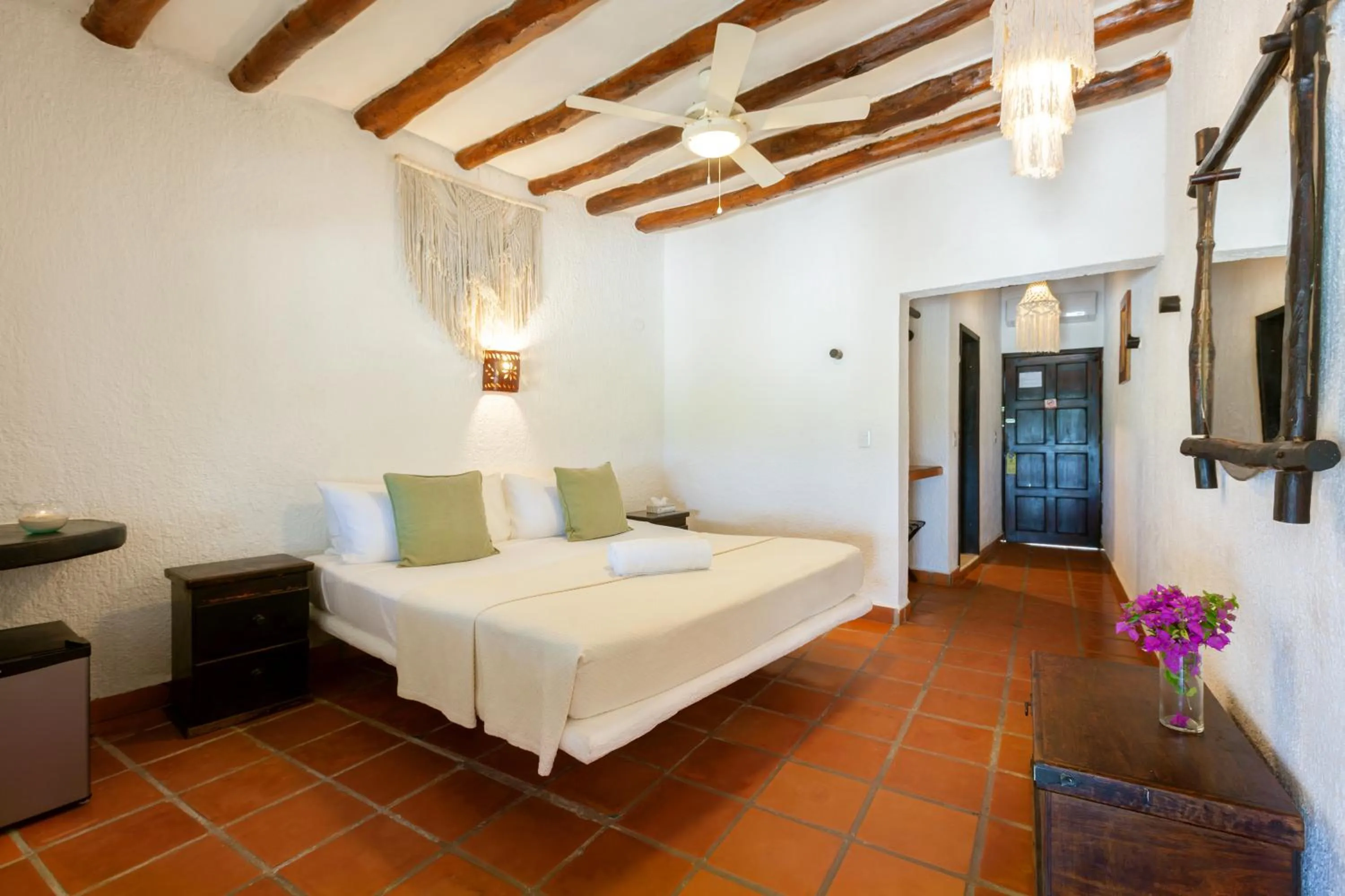 King Room with Balcony in Beachfront Hotel La Palapa - Adults Only