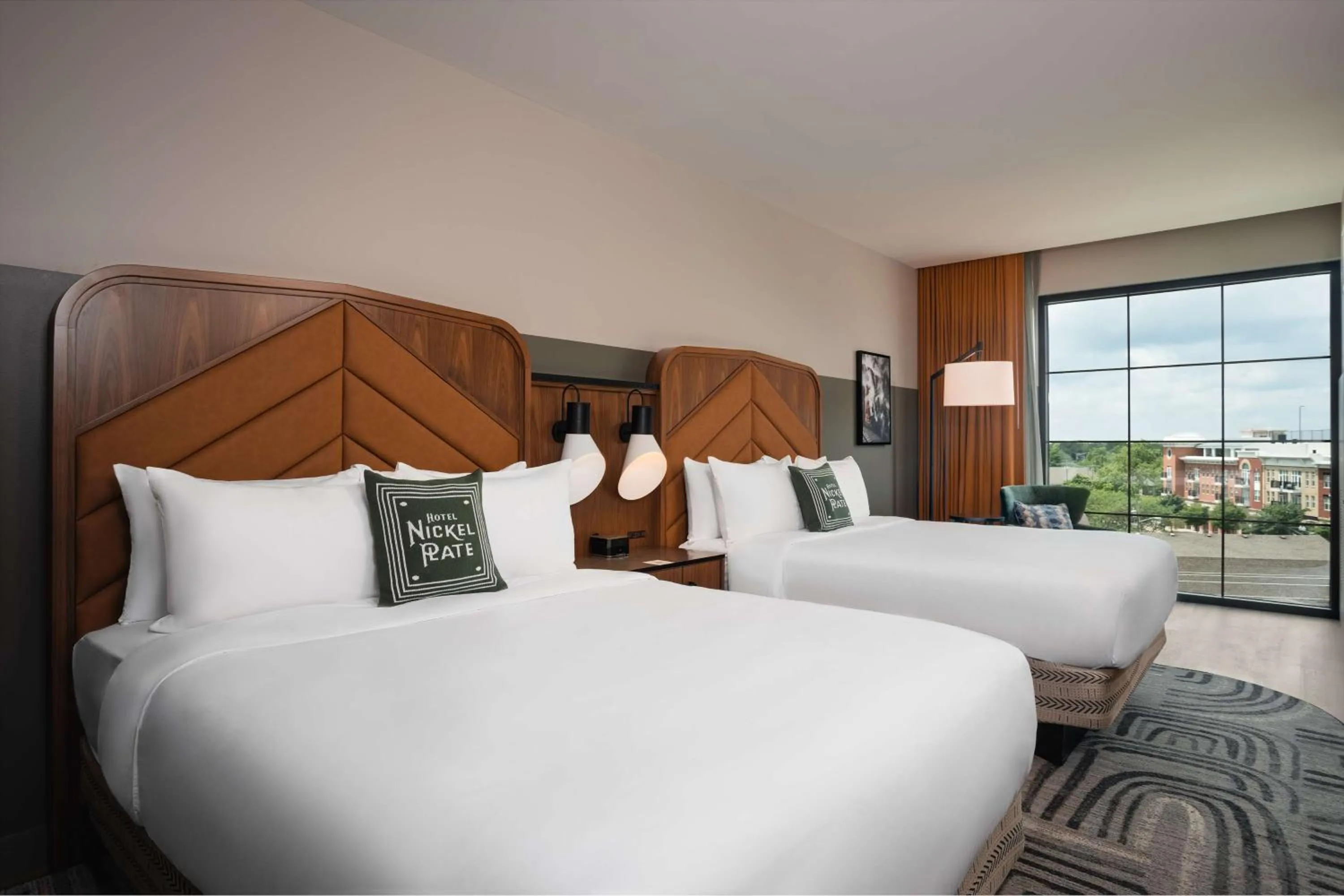 Queen Room with Two Queen Beds in Hotel Nickel Plate Fishers, Tapestry Collection By Hilton