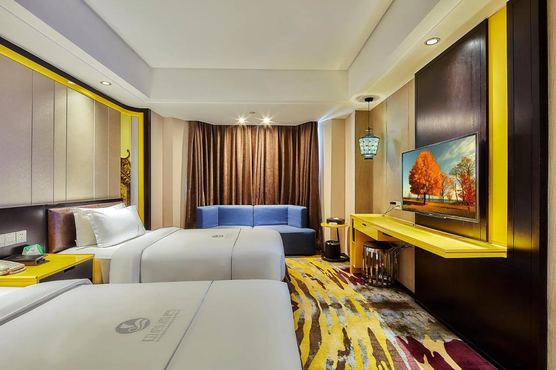 Deluxe Business Twin Room in Insail Hotels -Huanshi Road Taojin Metro Station Guangzhou- Free shuttle bus for Canton Fair