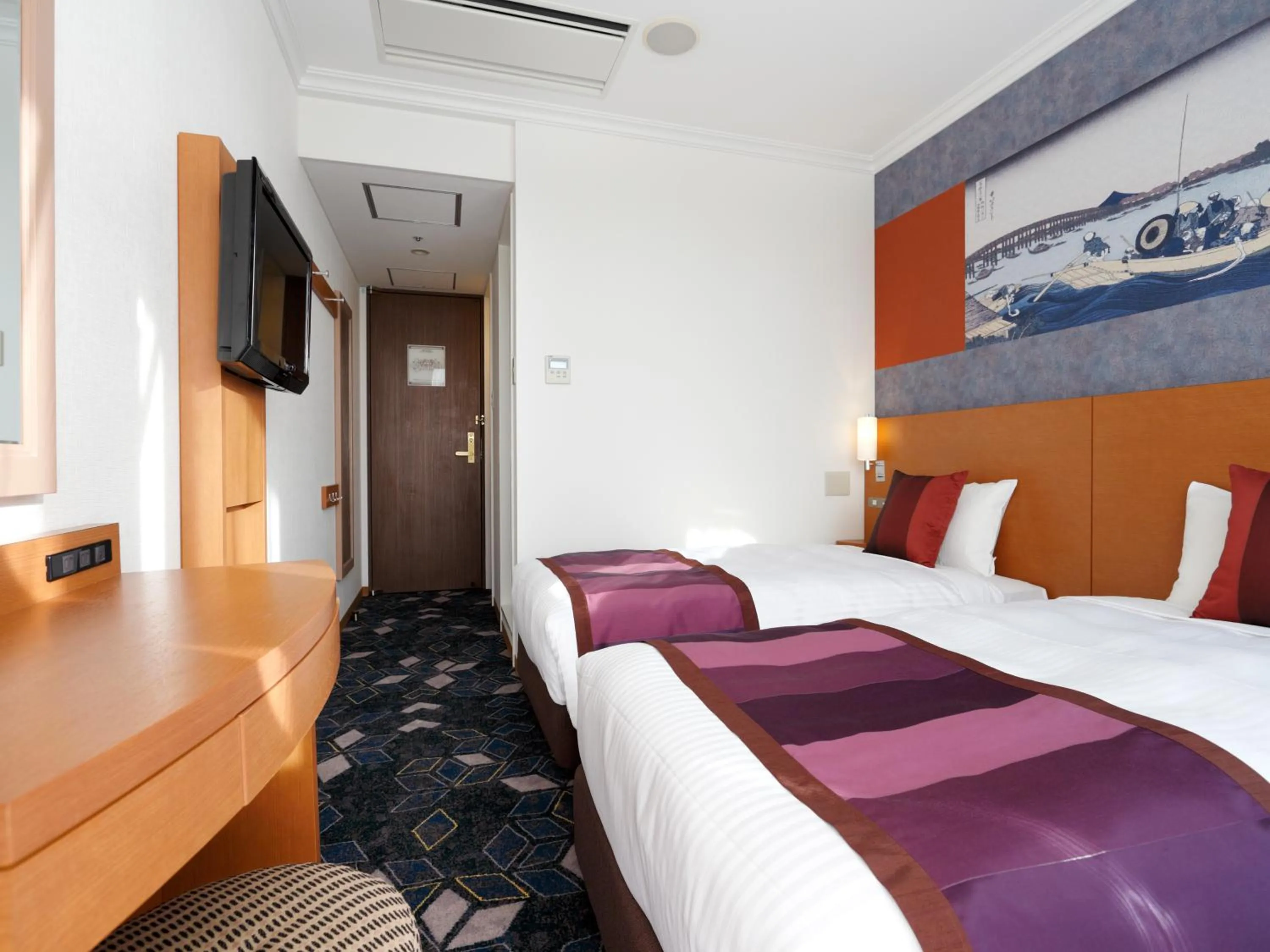 Economy Twin Room in Ryogoku View Hotel