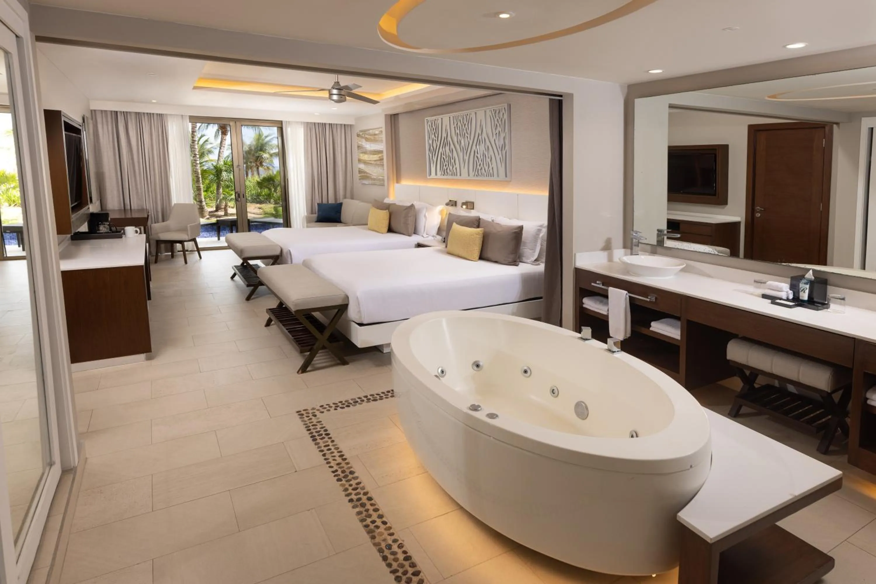 Luxury Chairman's Two Bedroom Suite Ocean Front DC in Royalton Riviera Cancun, An Autograph Collection All-Inclusive Resort & Casino