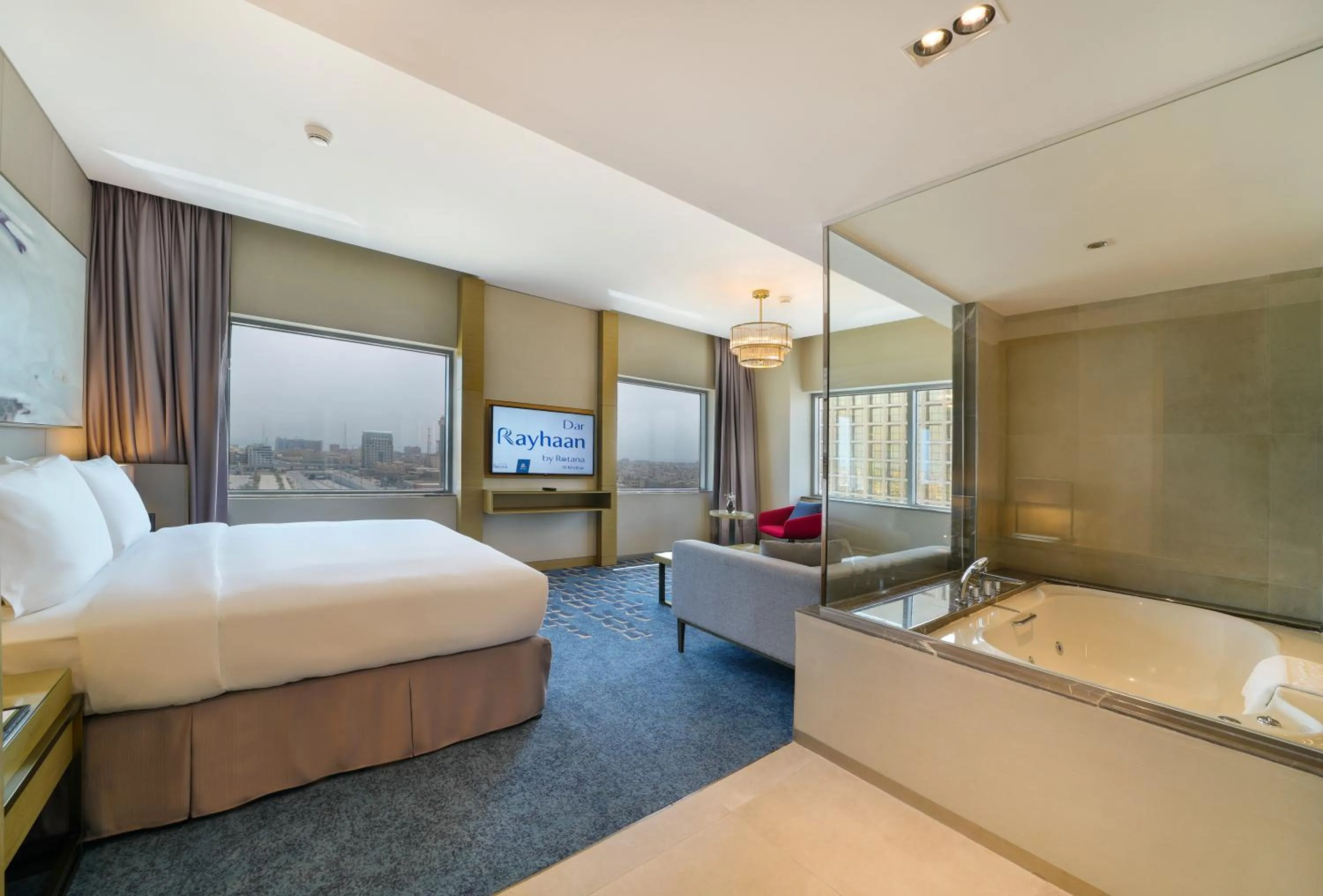 One Bed Room suite -King bed - City View with Jacuzzi in Dar Rayhaan by Rotana Al Khobar