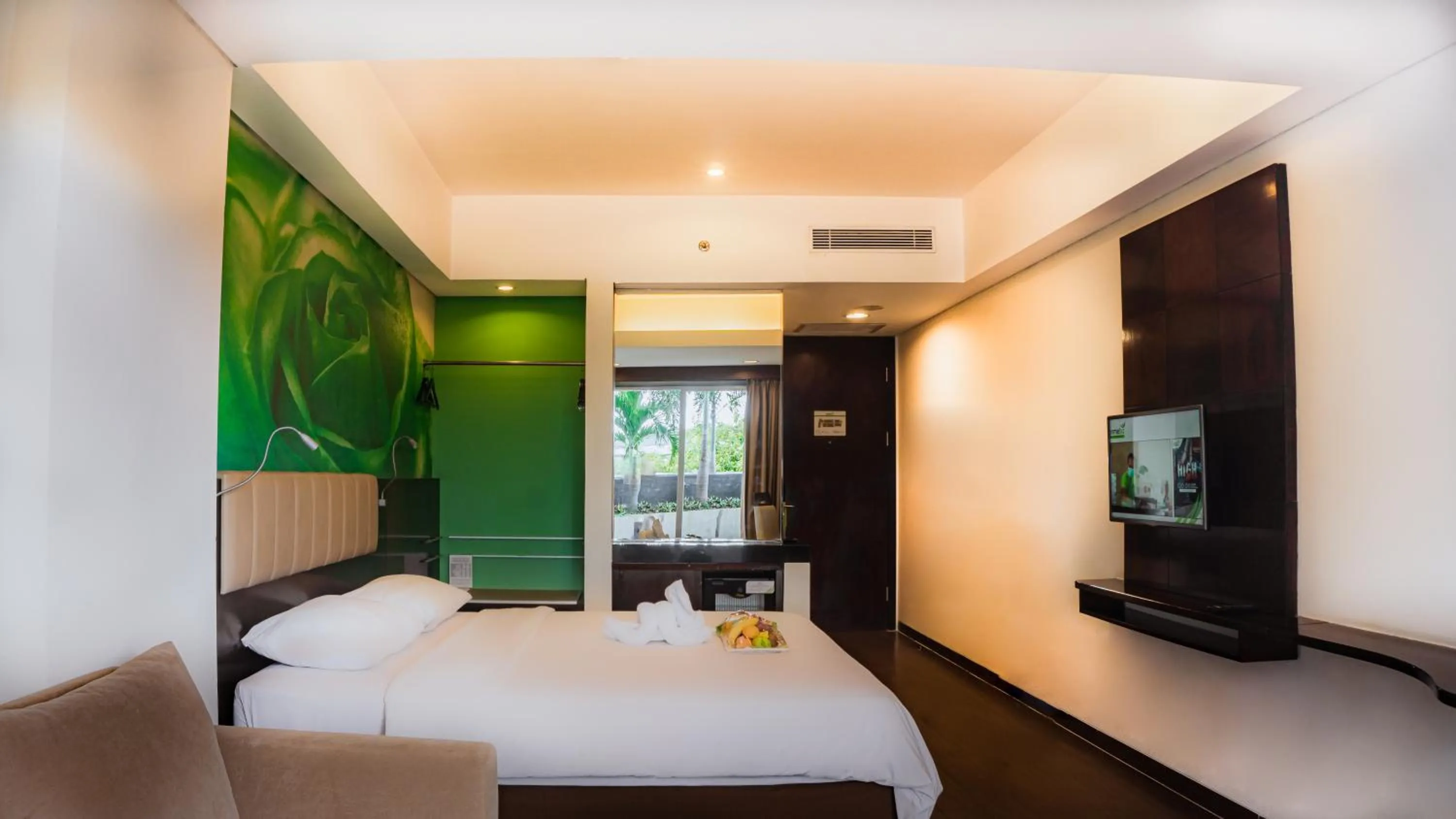 Deluxe Double Room with Balcony in PrimeBiz Cikarang