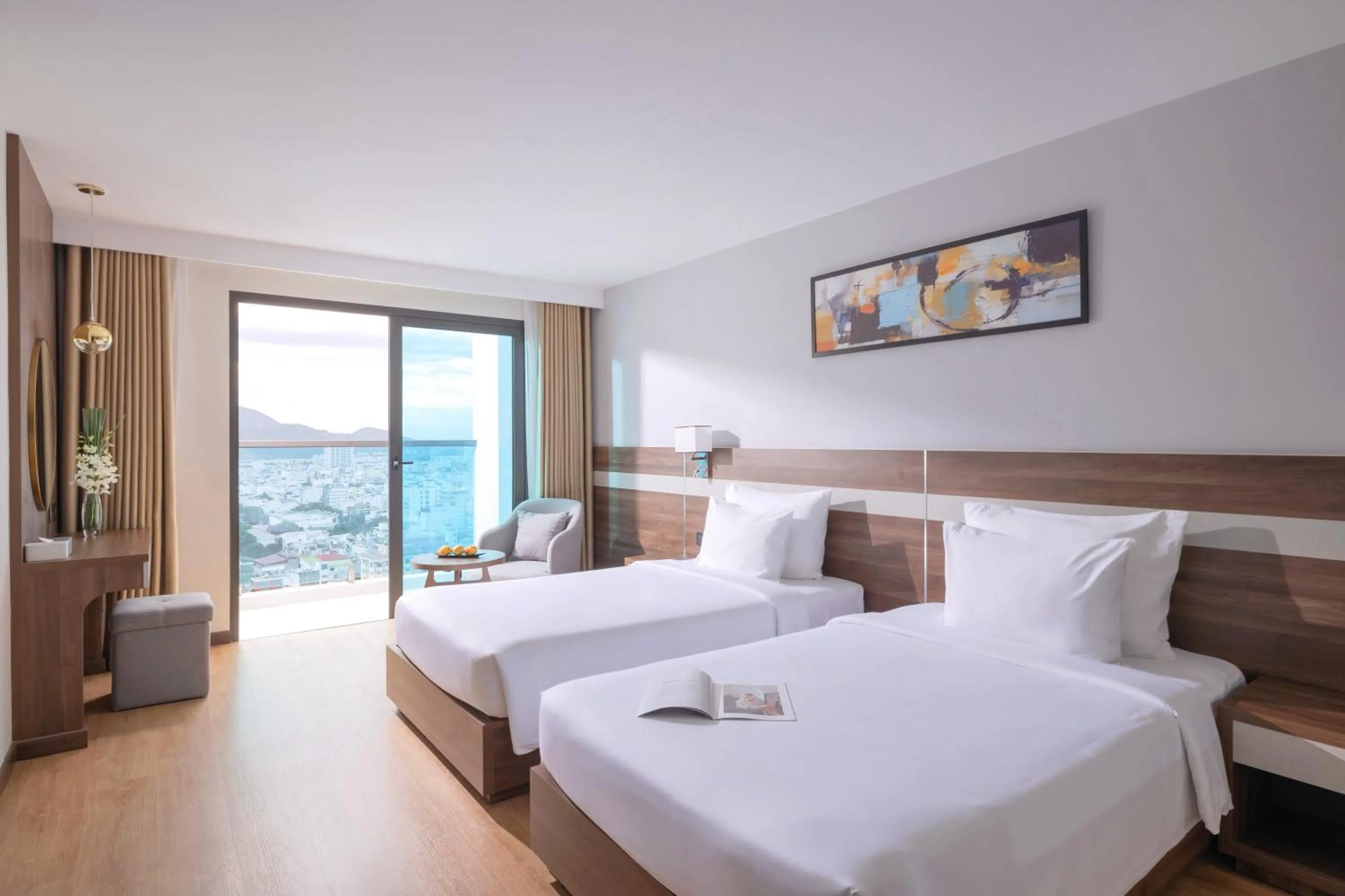 Twin Room with City View in PANAMA Nha Trang Hotel