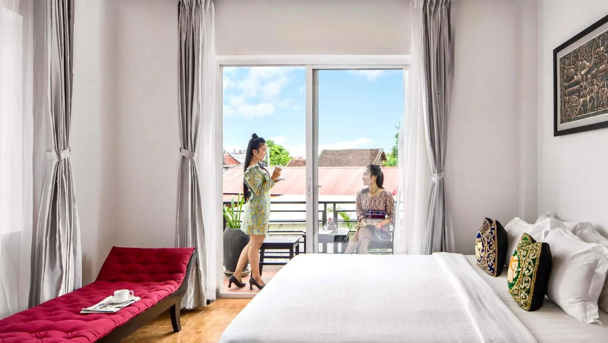 Double Room with Pool View in Golden Orchid Angkor