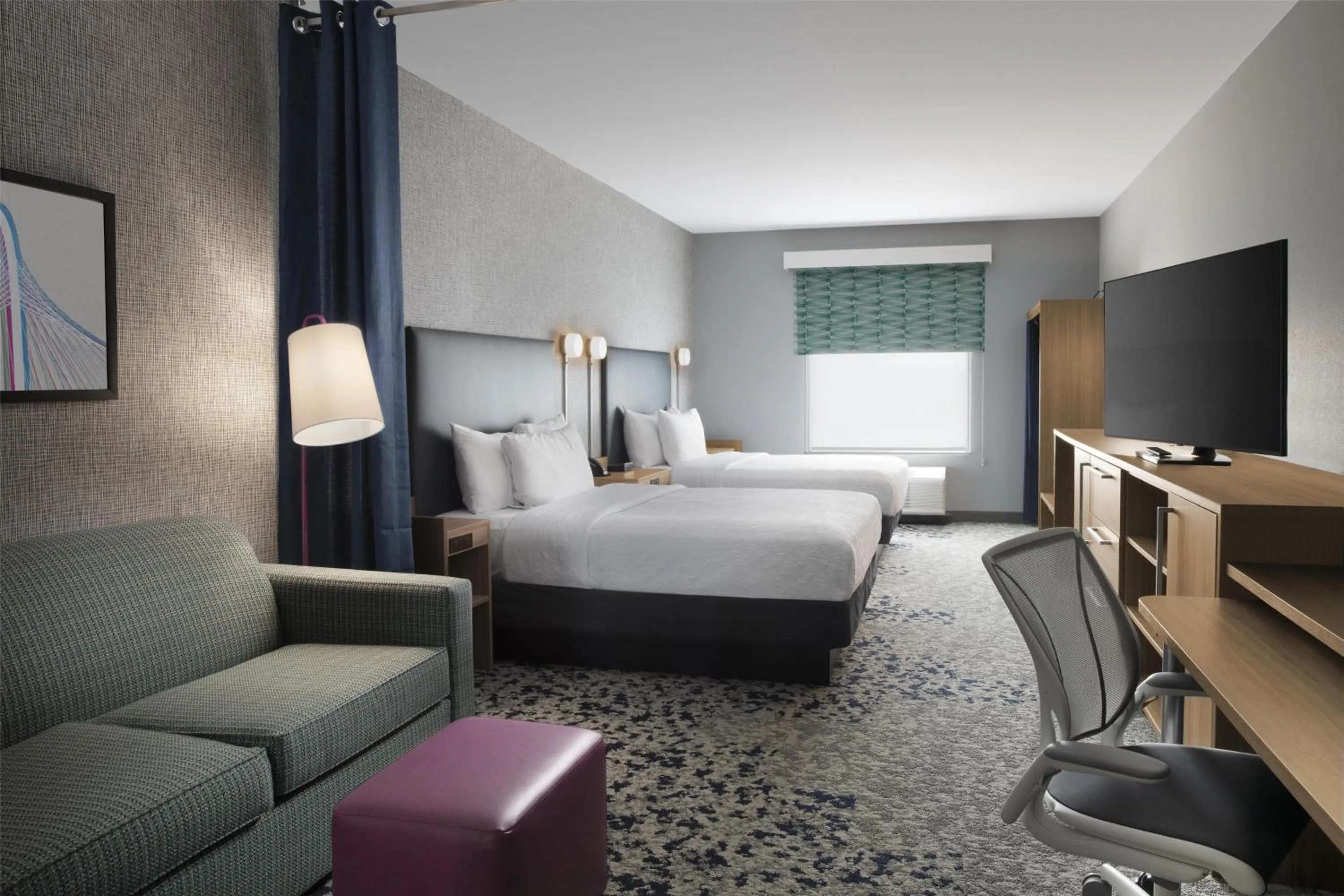 Studio Suite with Two Queen Beds and Tub - Mobility Access in Home2 Suites By Hilton Dallas East