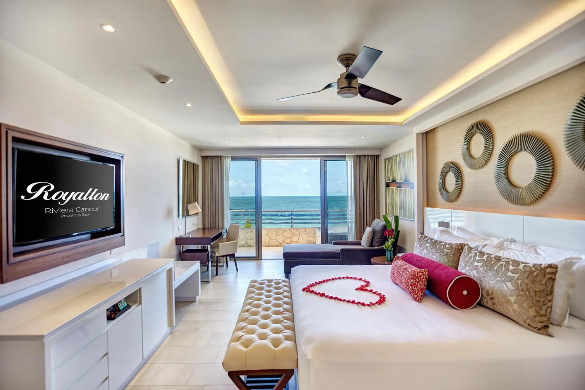 Honeymoon Suite Ocean View Diamond Club in Royalton Hideaway Riviera Cancun, An Autograph Collection All-Inclusive Resort - Adults Only