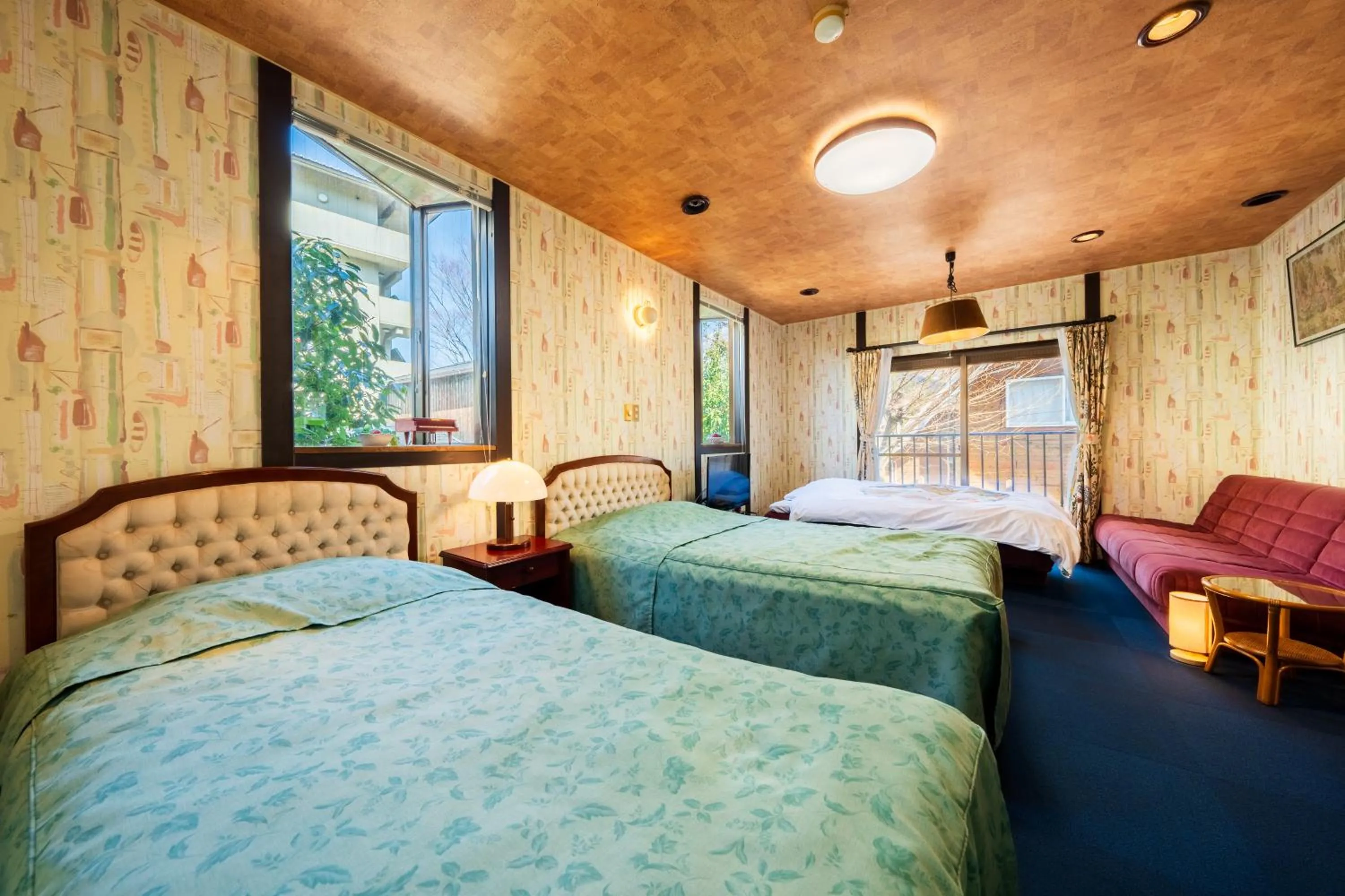 Triple Room with Shared Bathroom in Pension Yufuin