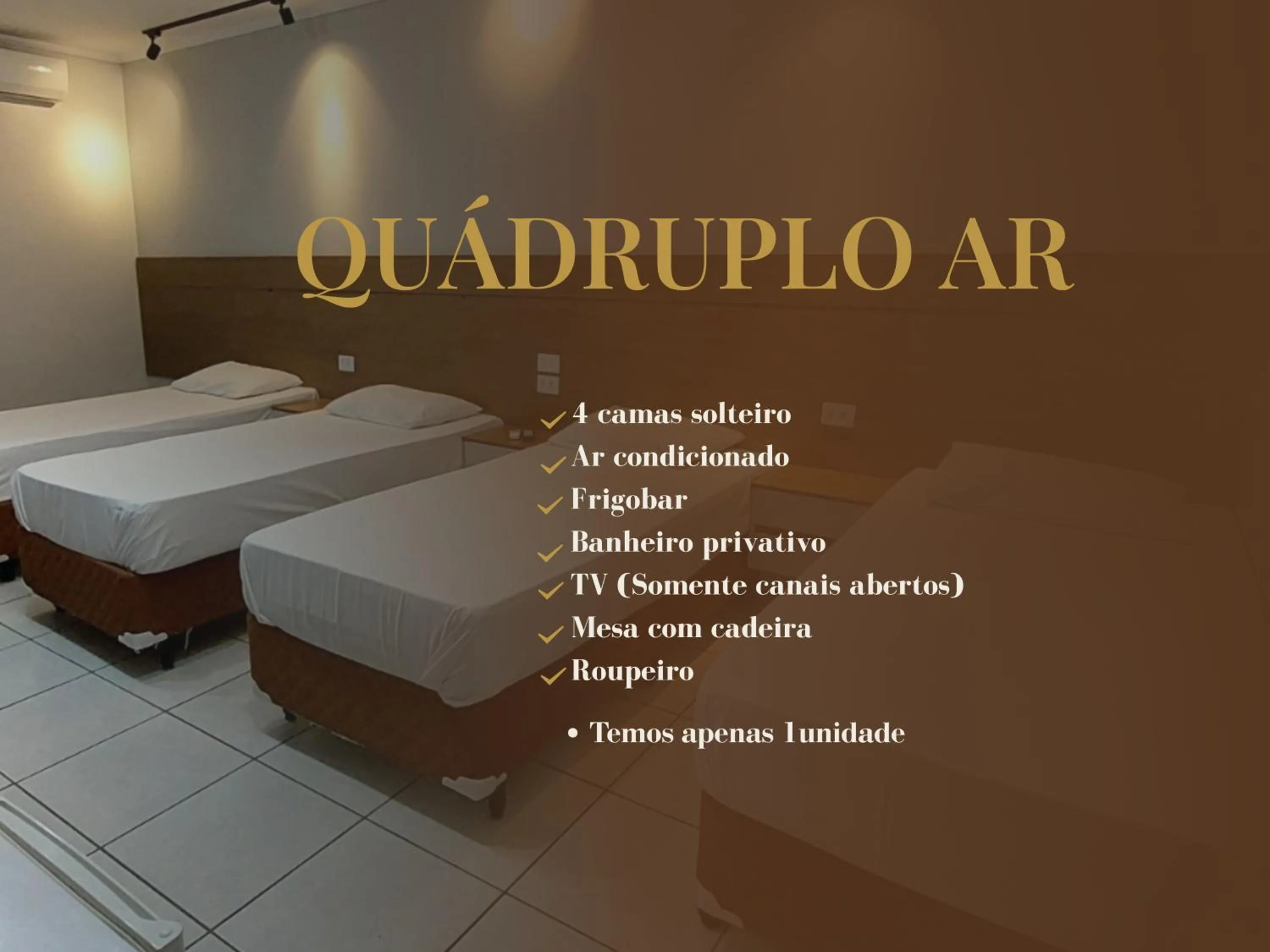 Superior Quadruple Room with Air conditioning in HLN Hotel - Expo - Anhembi