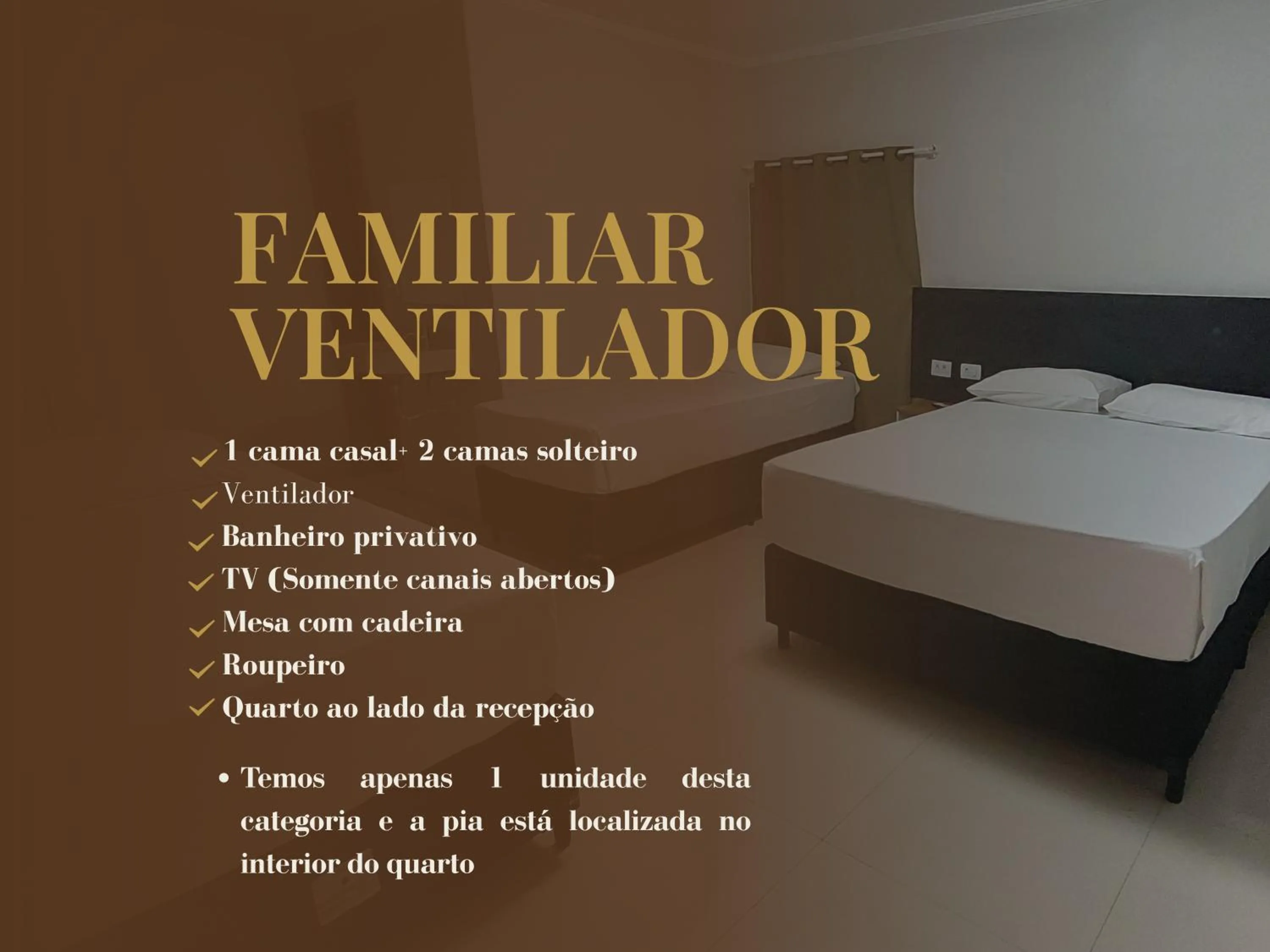 Standard Family Room with Fan in HLN Hotel - Expo - Anhembi