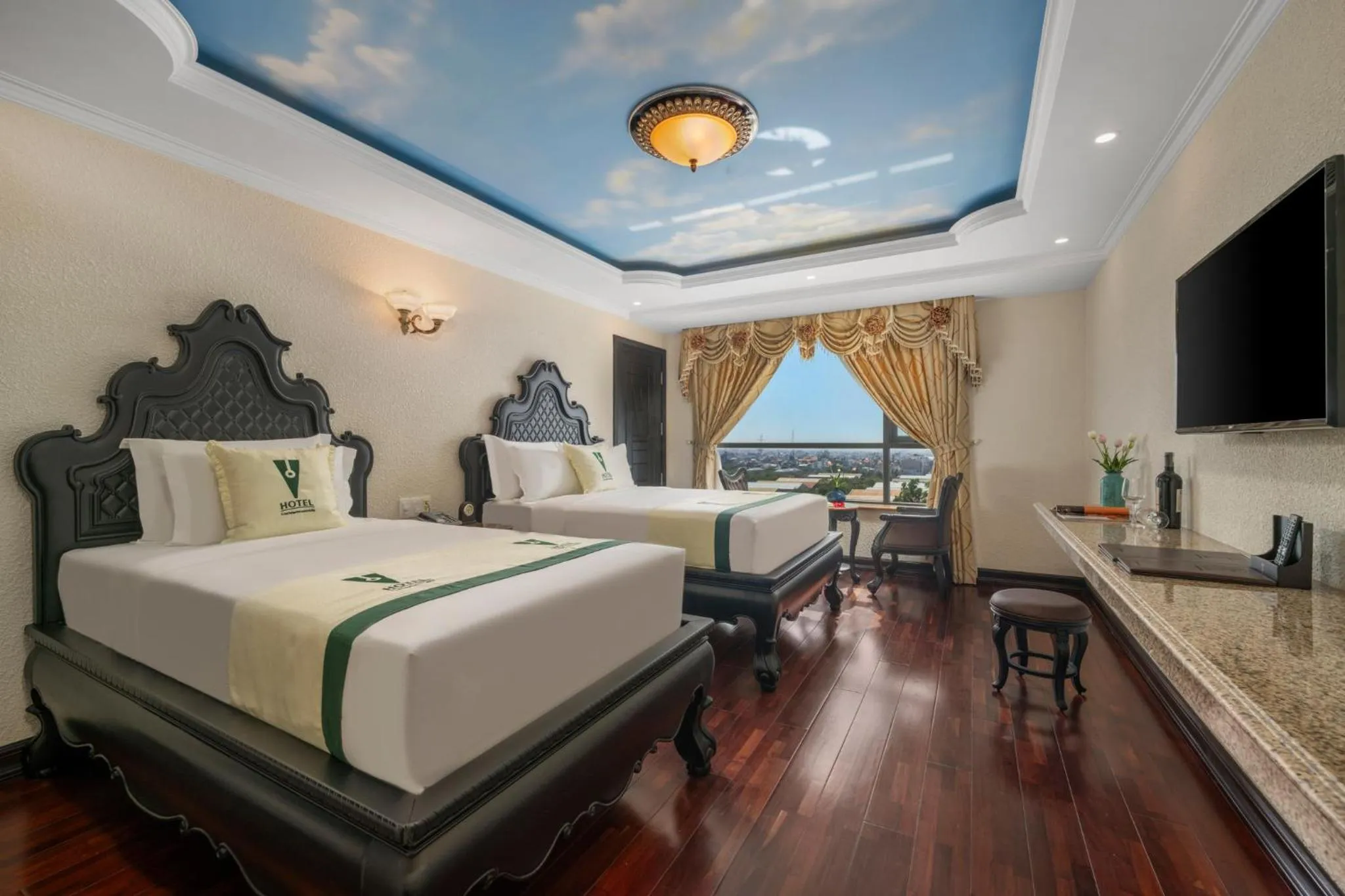 Deluxe Twin Room with City View in V-Hotel Da Nang Beach