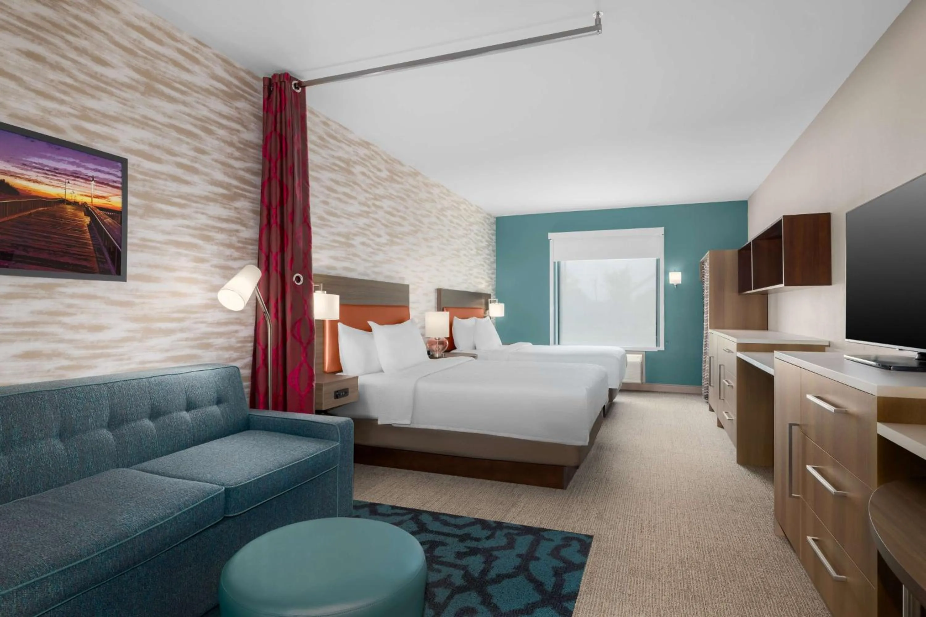 Studio Suite with Two Queen Beds in Home2 Suites By Hilton Virginia Beach Princess Anne