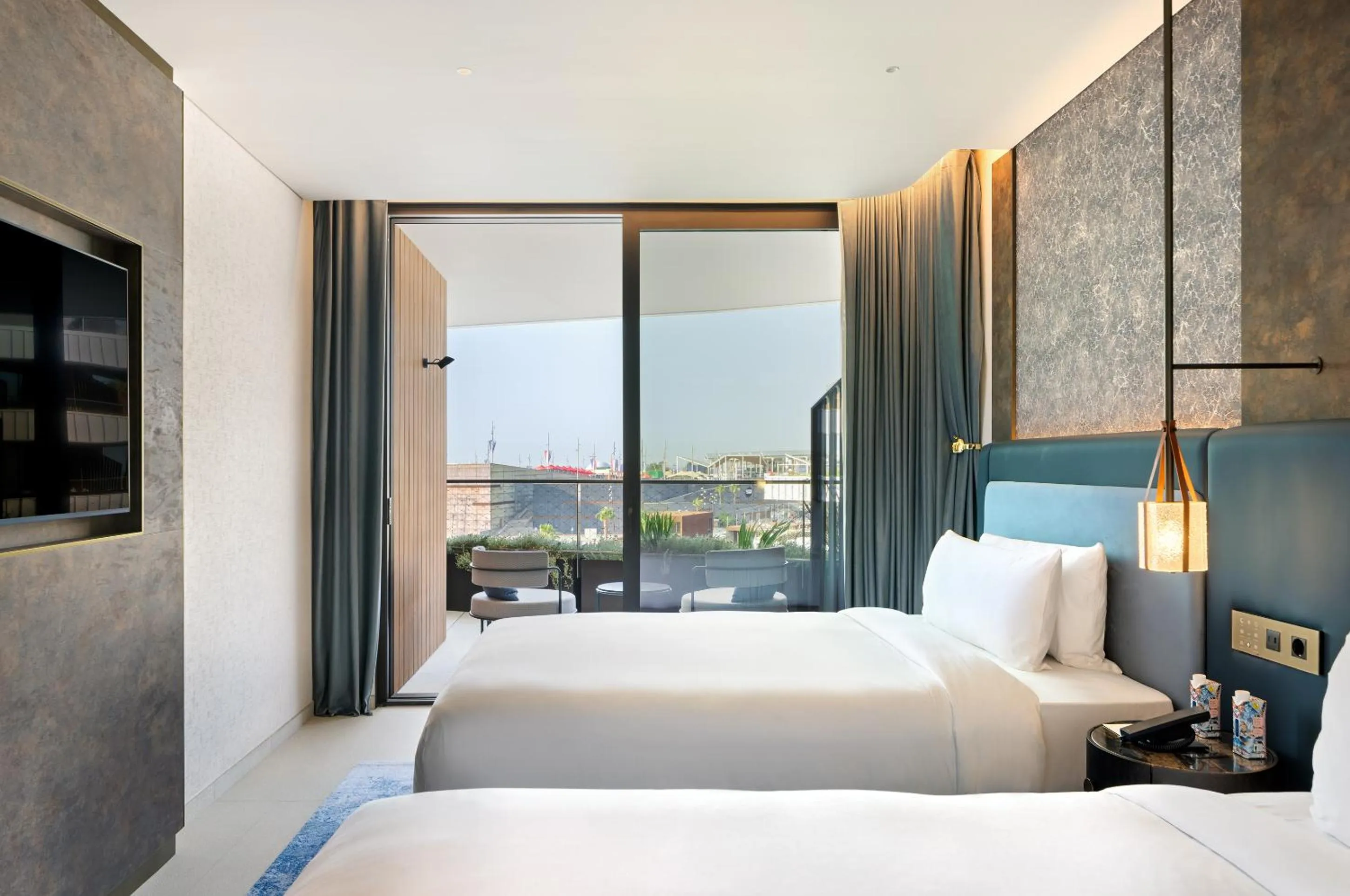 Twin Room with Marina View - Captivate in SLS Barcelona