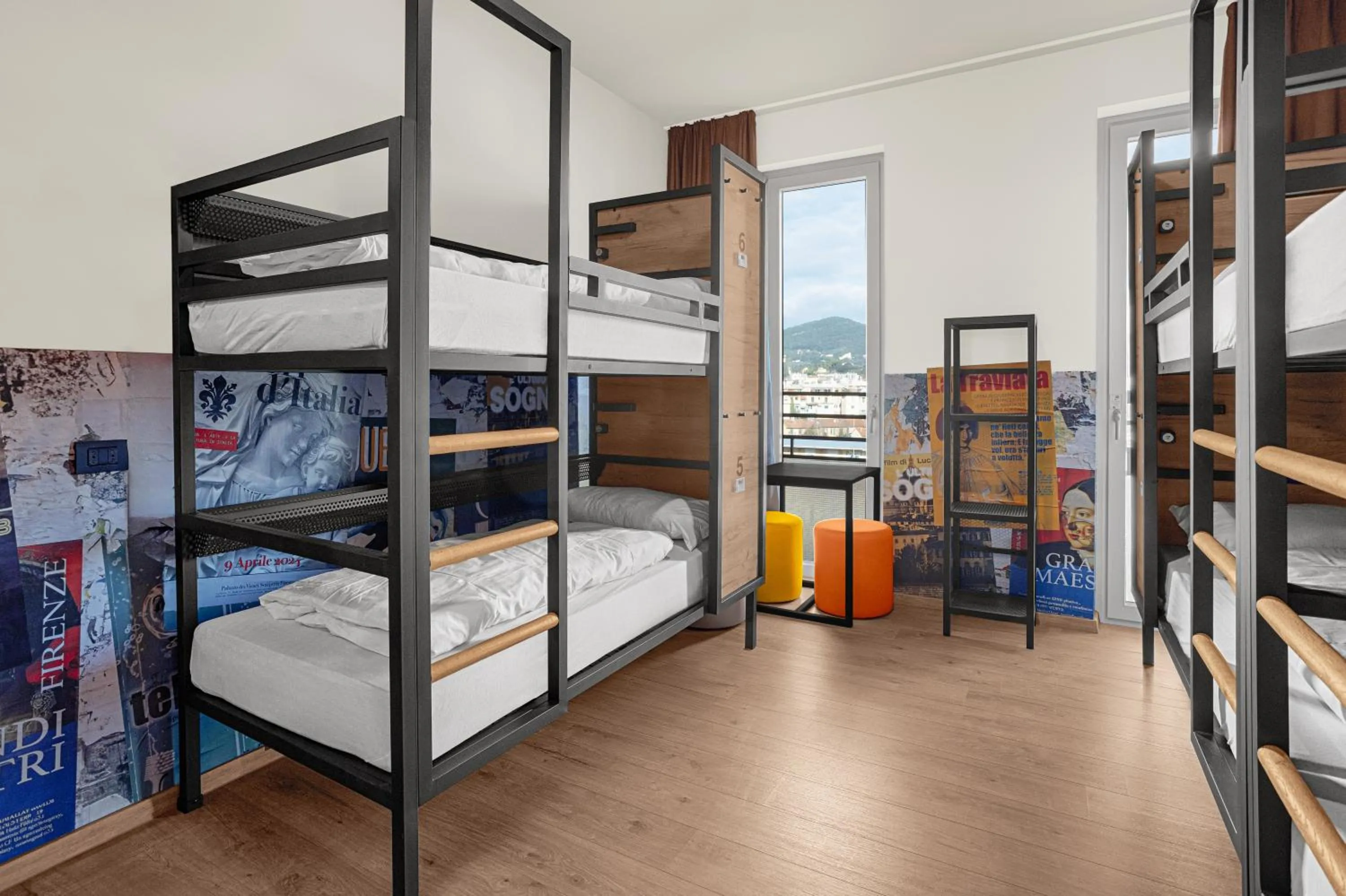 Bed in 4-Bed Mixed Dormitory Room in a&o Hostel Firenze Campo di Marte