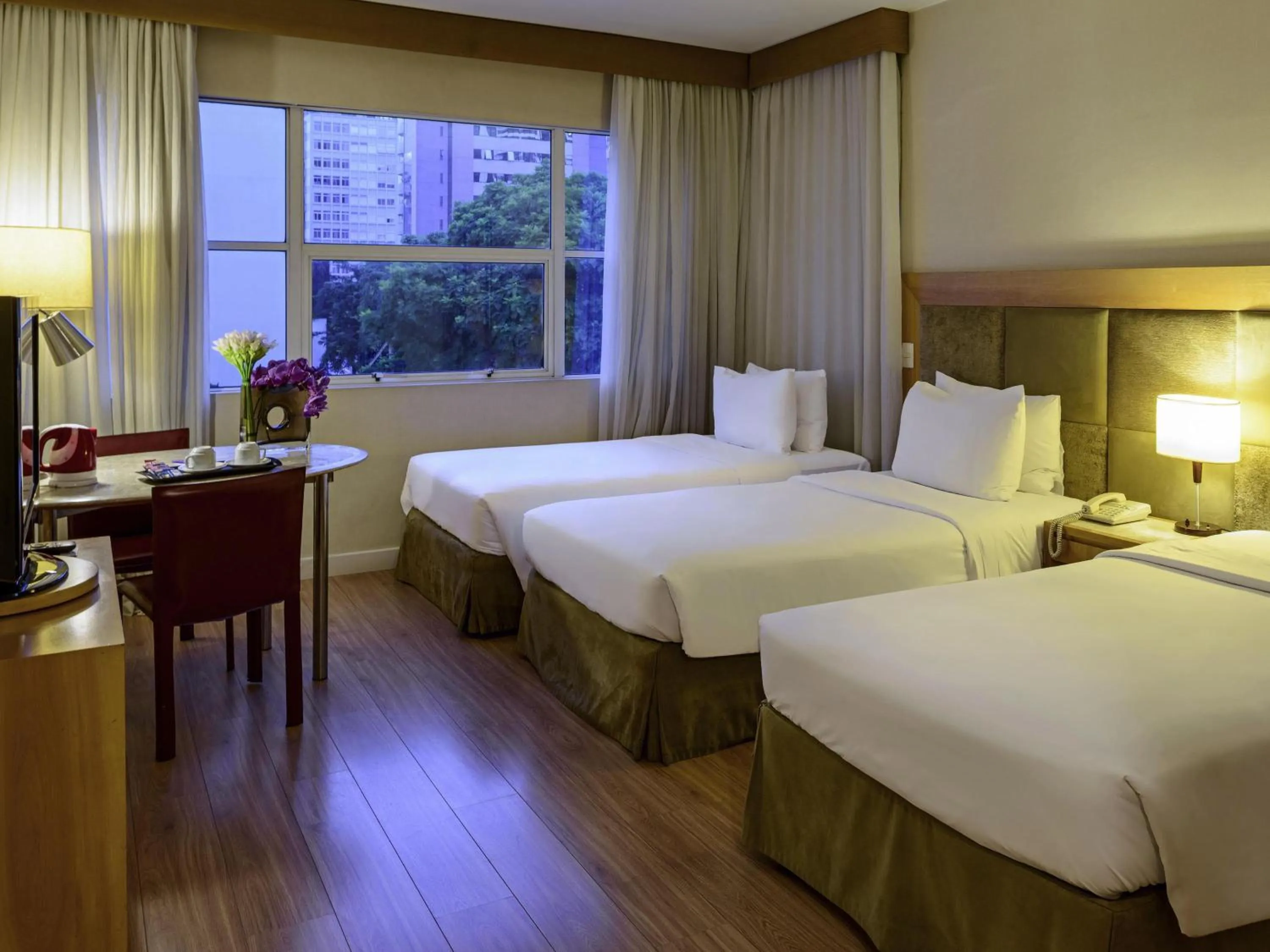 Standard Room With Three Single Beds in Mercure Sao Paulo Jardins